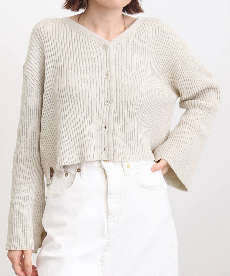 Boucle 2way Short Cardigan（ニット／セーター）｜L 