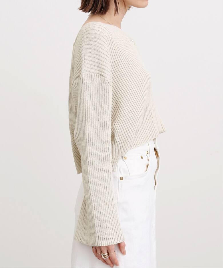 Boucle 2way Short Cardigan（ニット／セーター）｜L