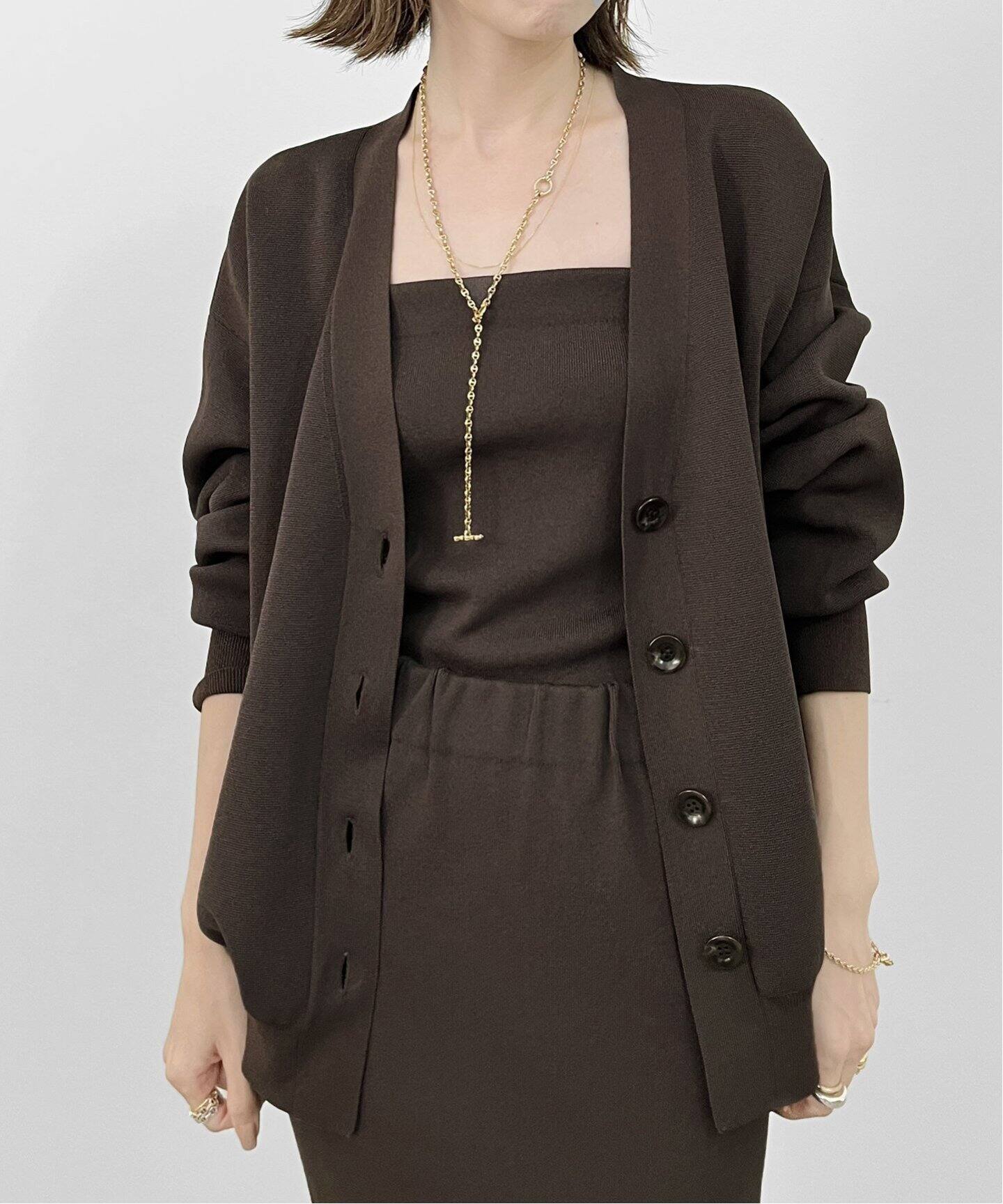 Knit Vneck Cardigan（カーディガン）｜L 