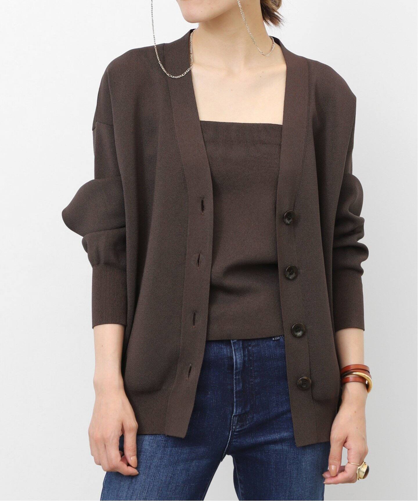 Knit Vneck Cardigan（カーディガン）｜L 
