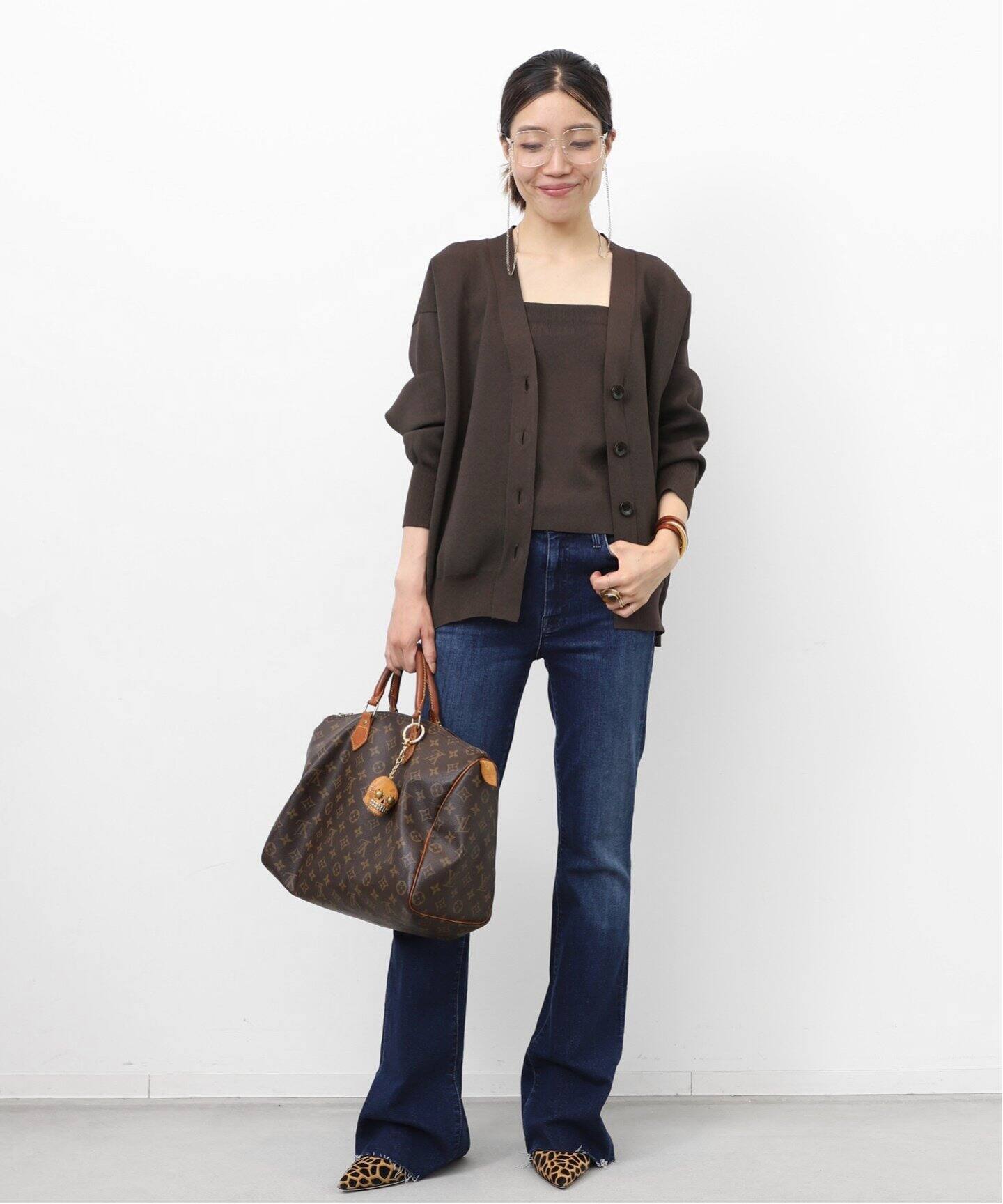 Knit Vneck Cardigan（カーディガン）｜L 
