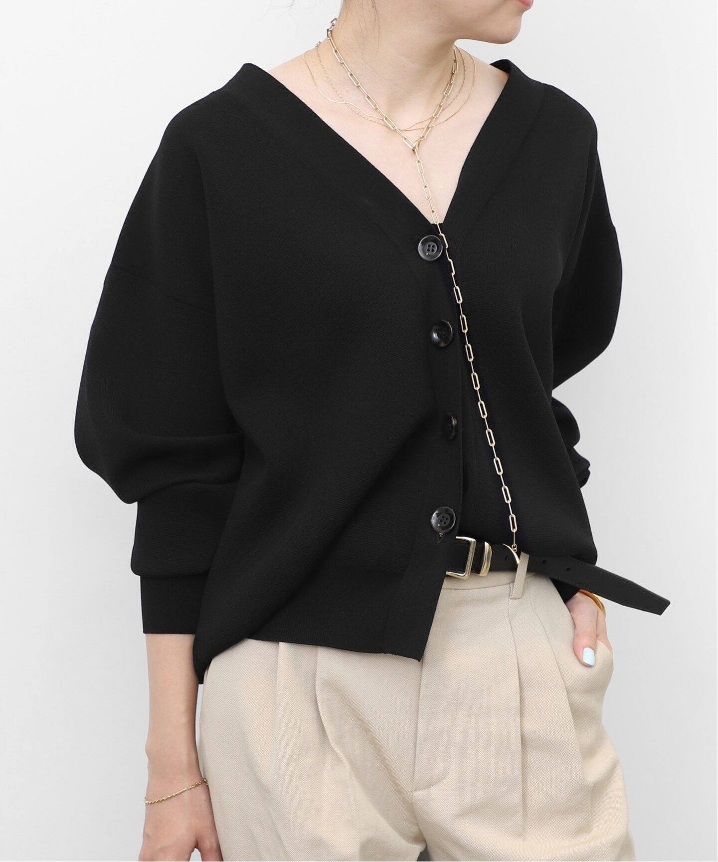 Knit Vneck Cardigan（カーディガン）｜L 