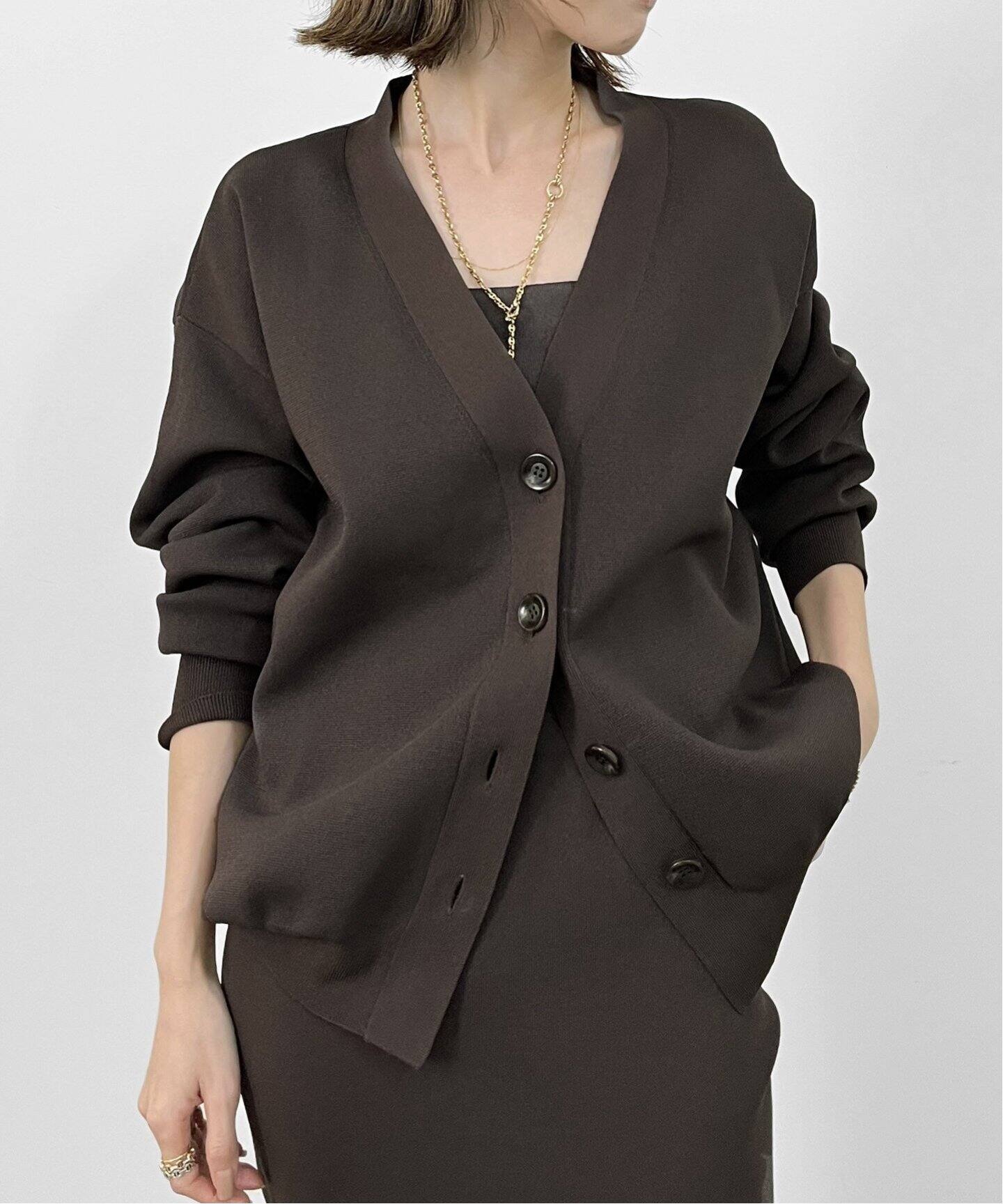 Knit Vneck Cardigan（カーディガン）｜L 