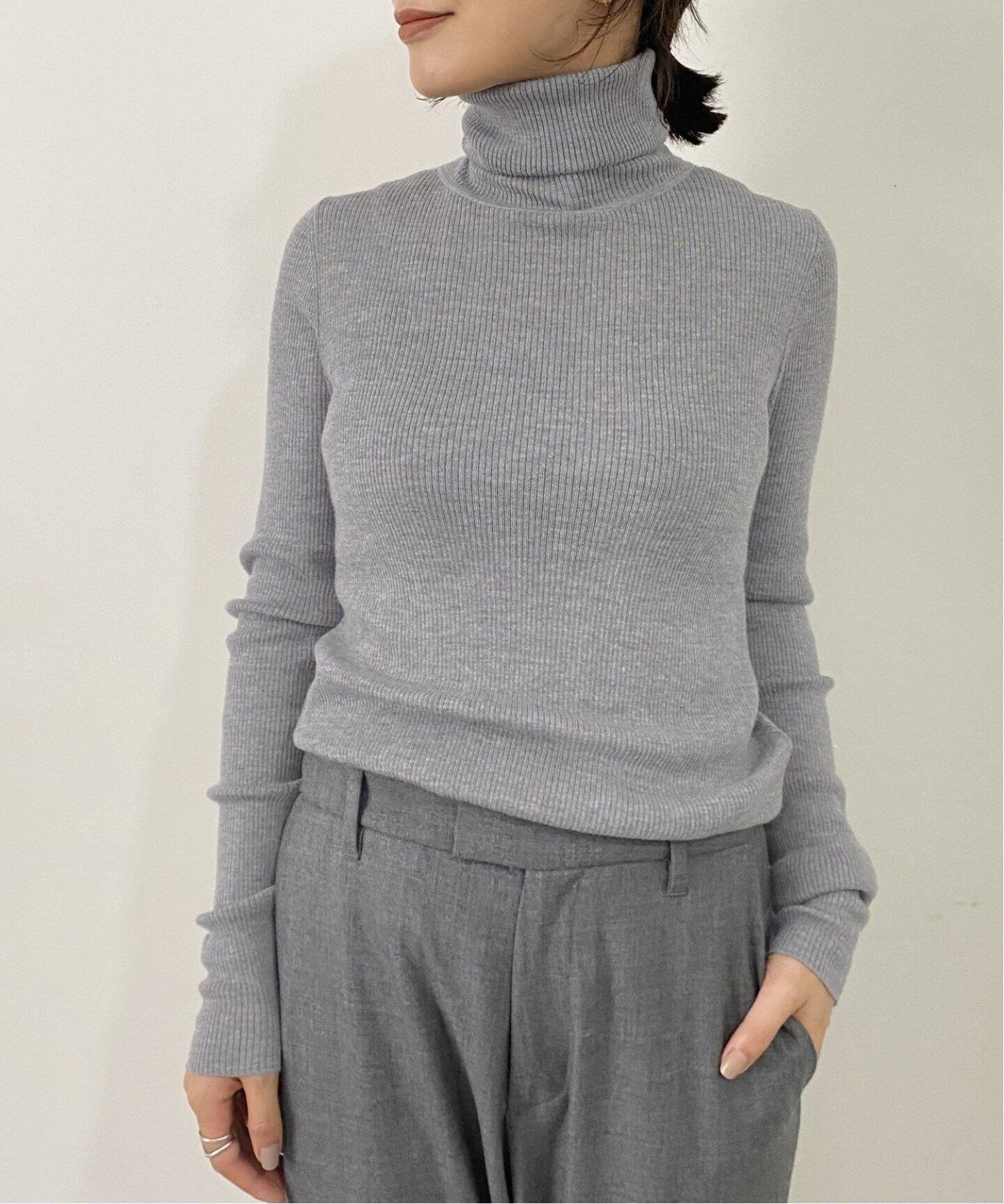 Rib Turtlneck Knit（ニット／セーター）｜L 