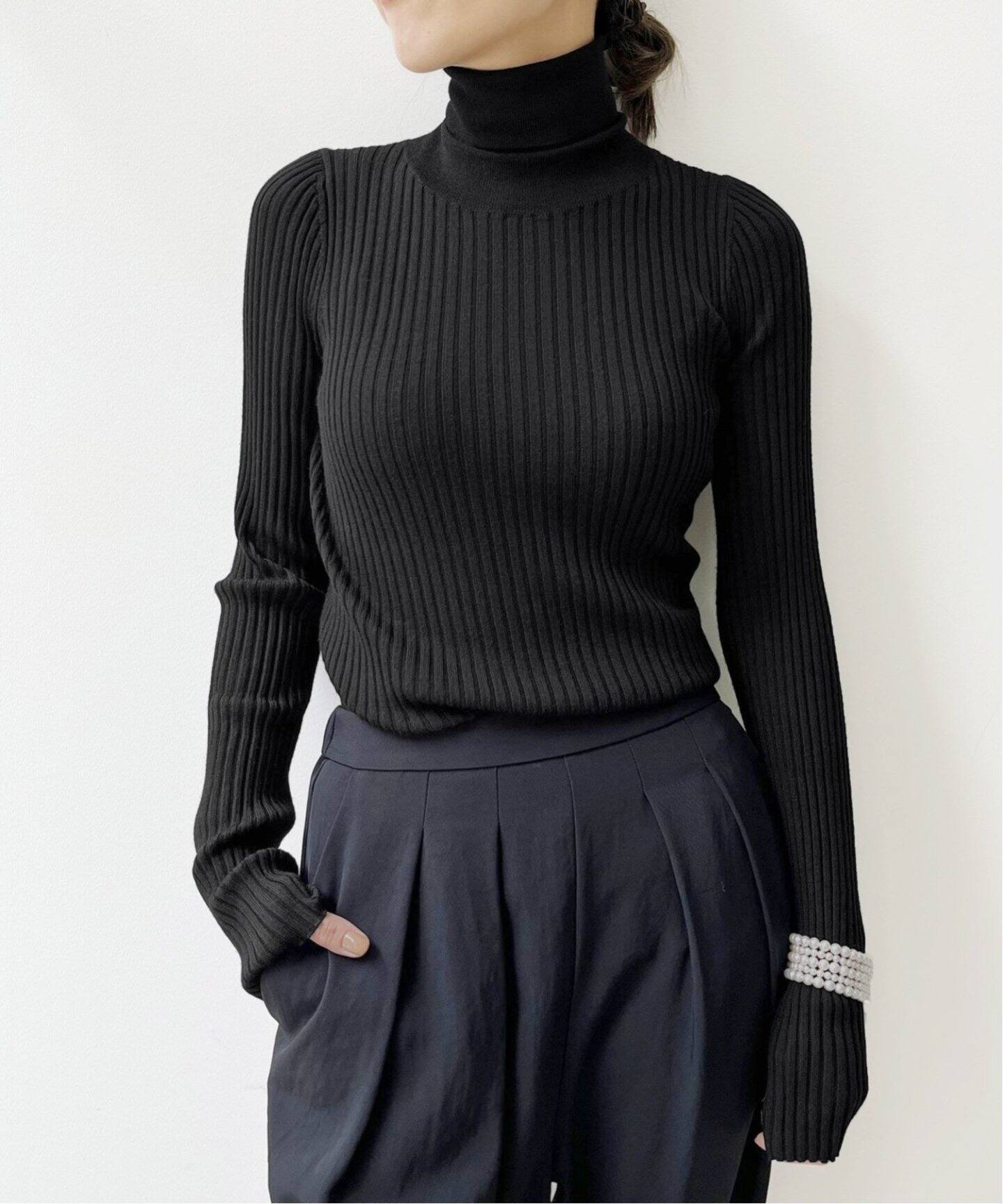 WIDE Rib Turtlneck Knit（ニット／セーター）｜L 