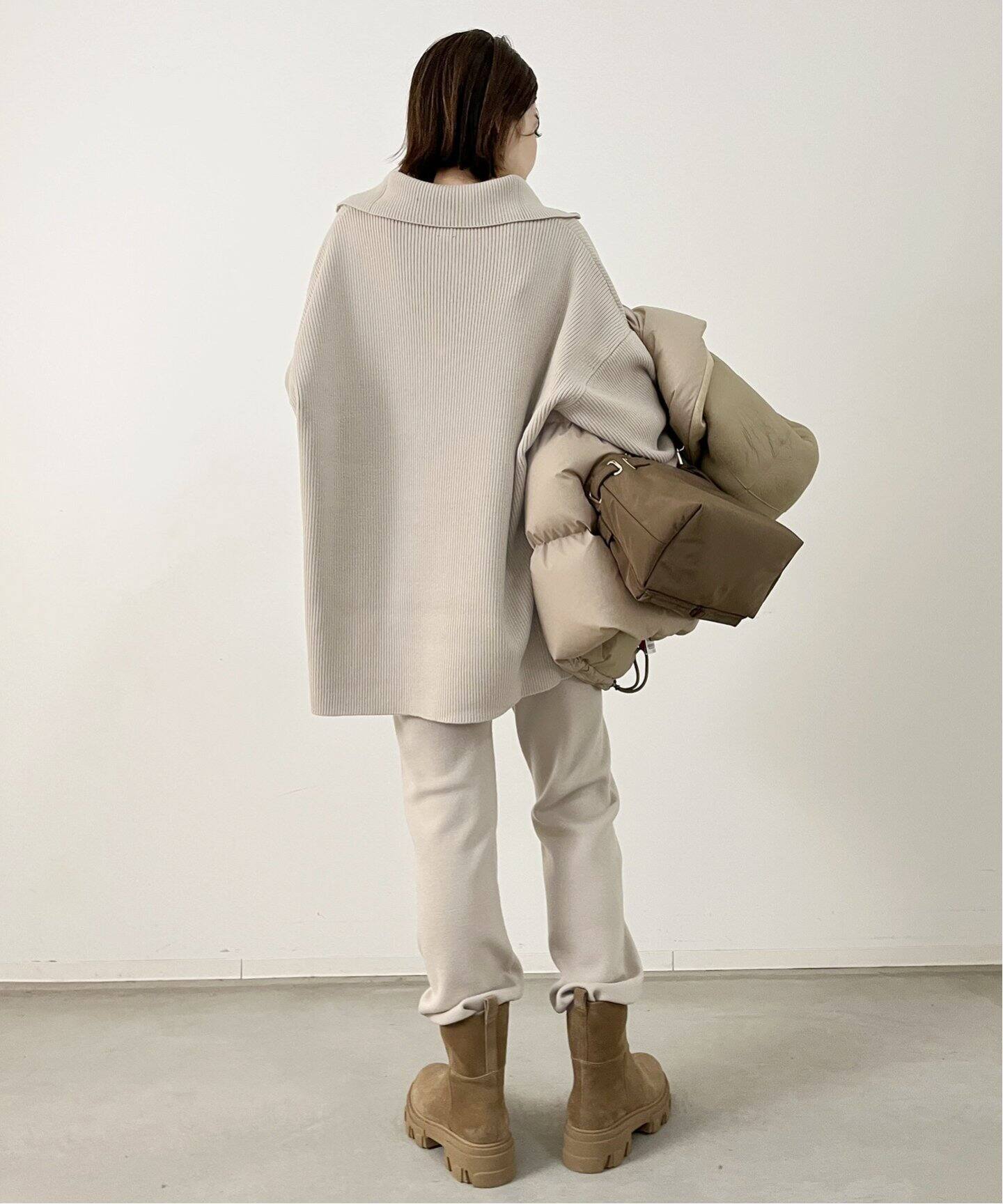 GOOD GRIEF!/グッドグリーフ】Knit Zipped Pullover（ニット／セーター  