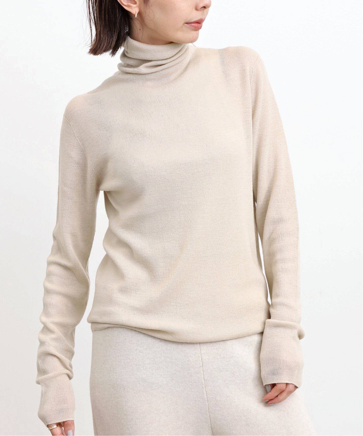 Wholegarment Turtleneck Knit（ニット／セーター）｜L
