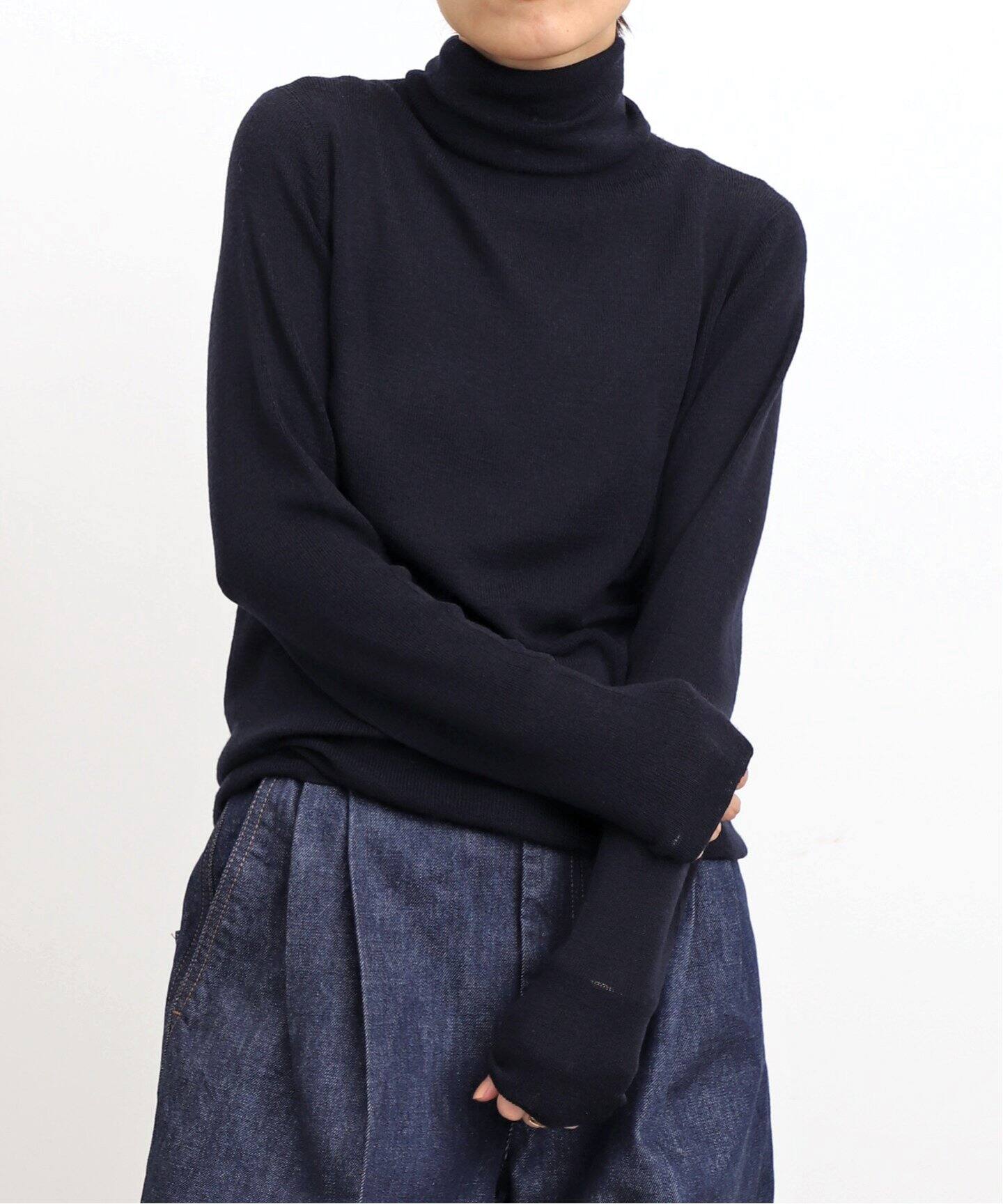 Wholegarment Turtleneck Knit（ニット／セーター）｜L 