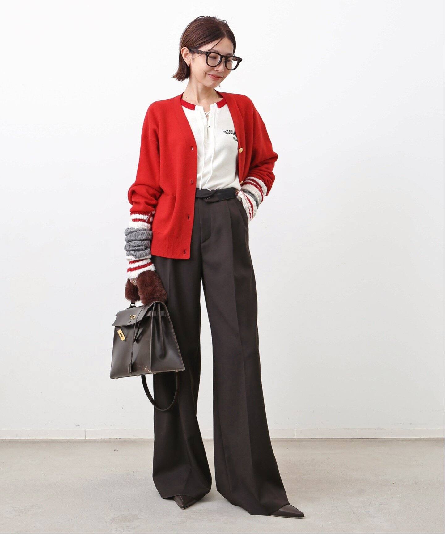 GOLD BUTTON CARDIGAN（ニット／セーター）｜L 