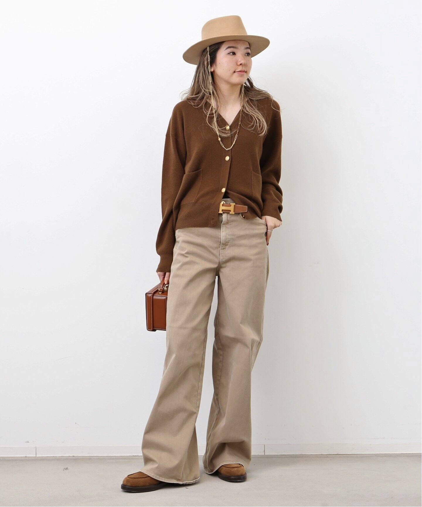 GOLD BUTTON CARDIGAN（ニット／セーター）｜L