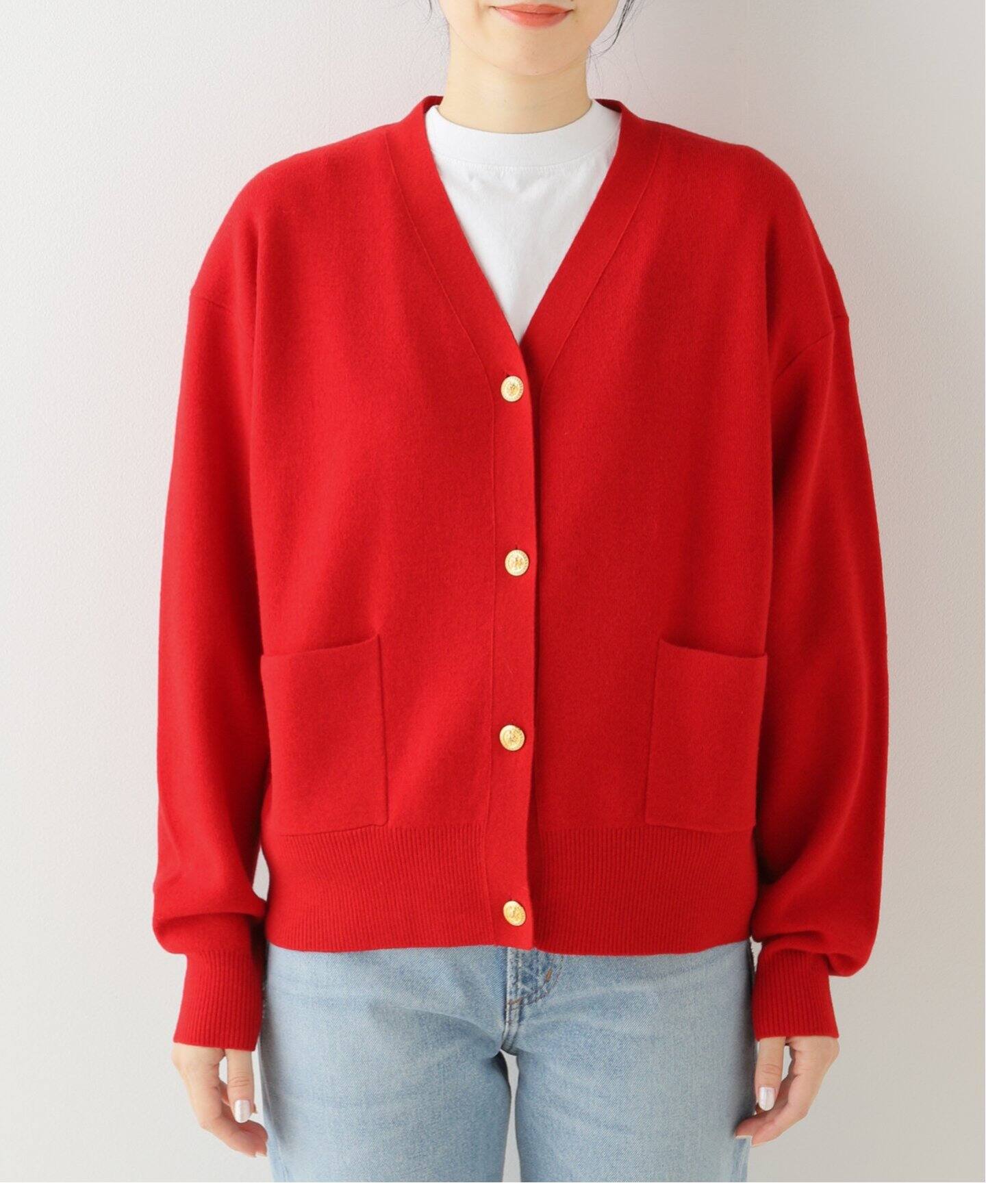 GOLD BUTTON CARDIGAN（ニット／セーター）｜L 