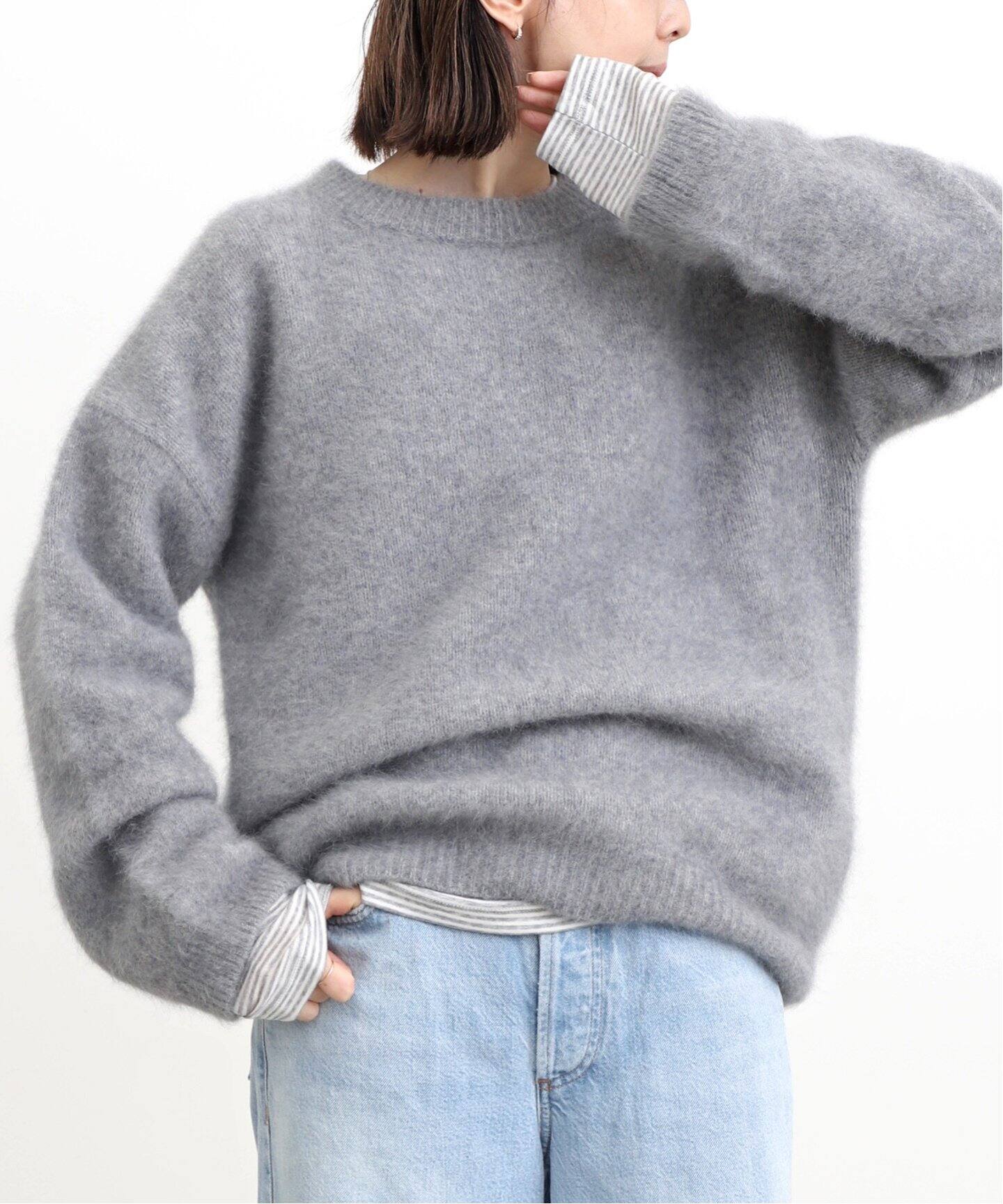 Raccoon Mohair Knit（ニット／セーター）｜L 