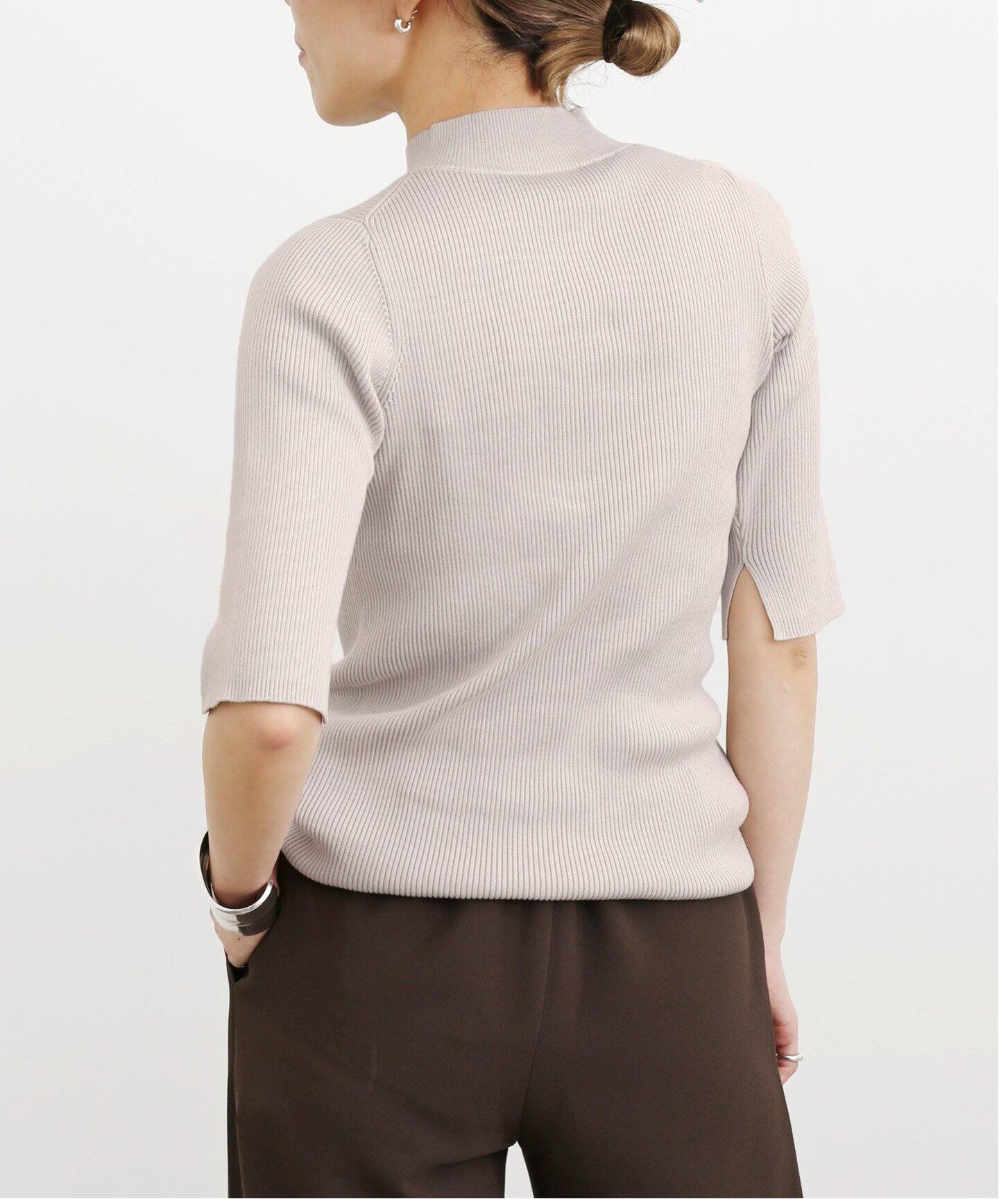 GIZA COTTON RIB KNIT PULLOVER（ニット／セーター）｜L