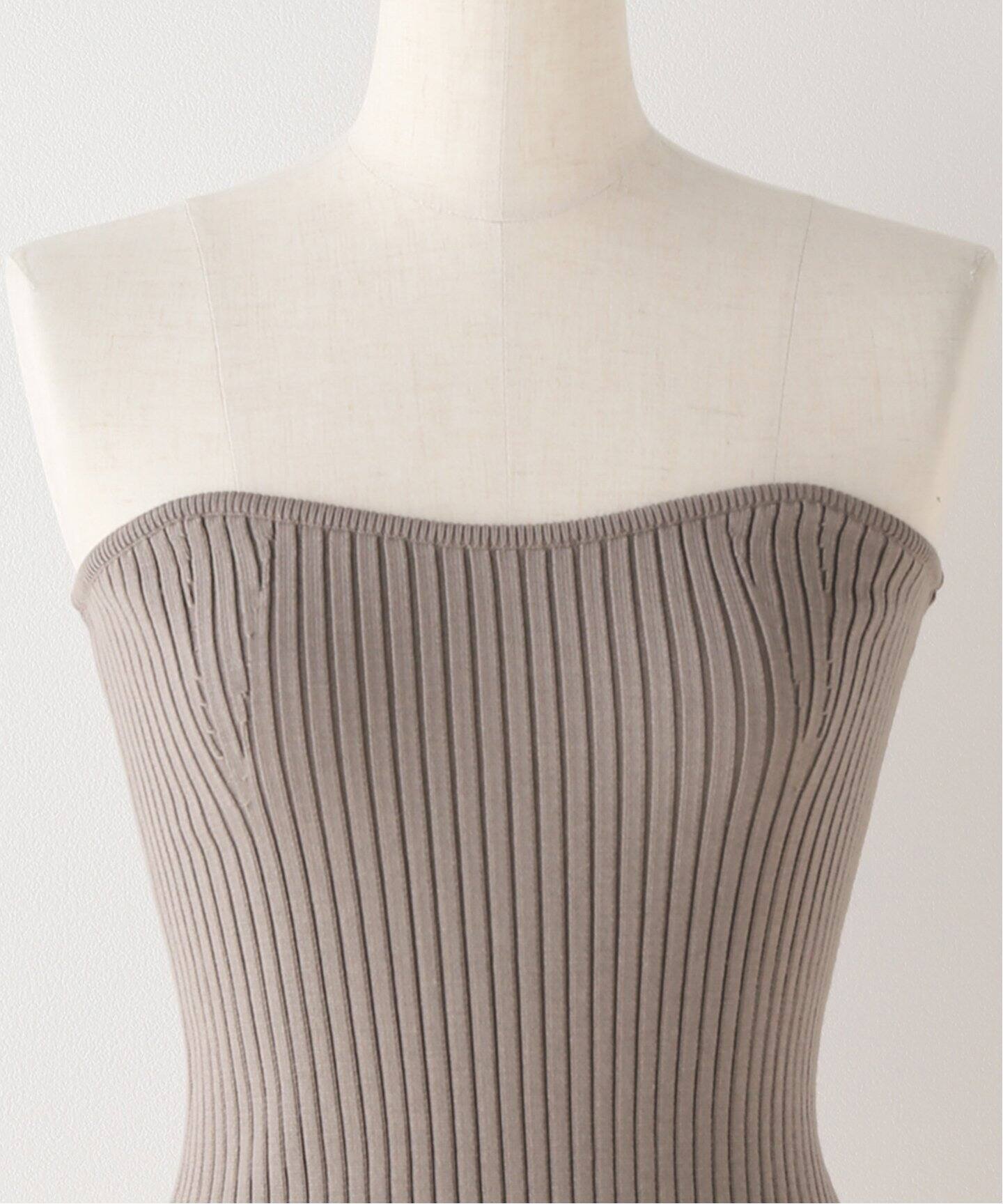 Washable Knit Bustier（ニット／セーター）｜L