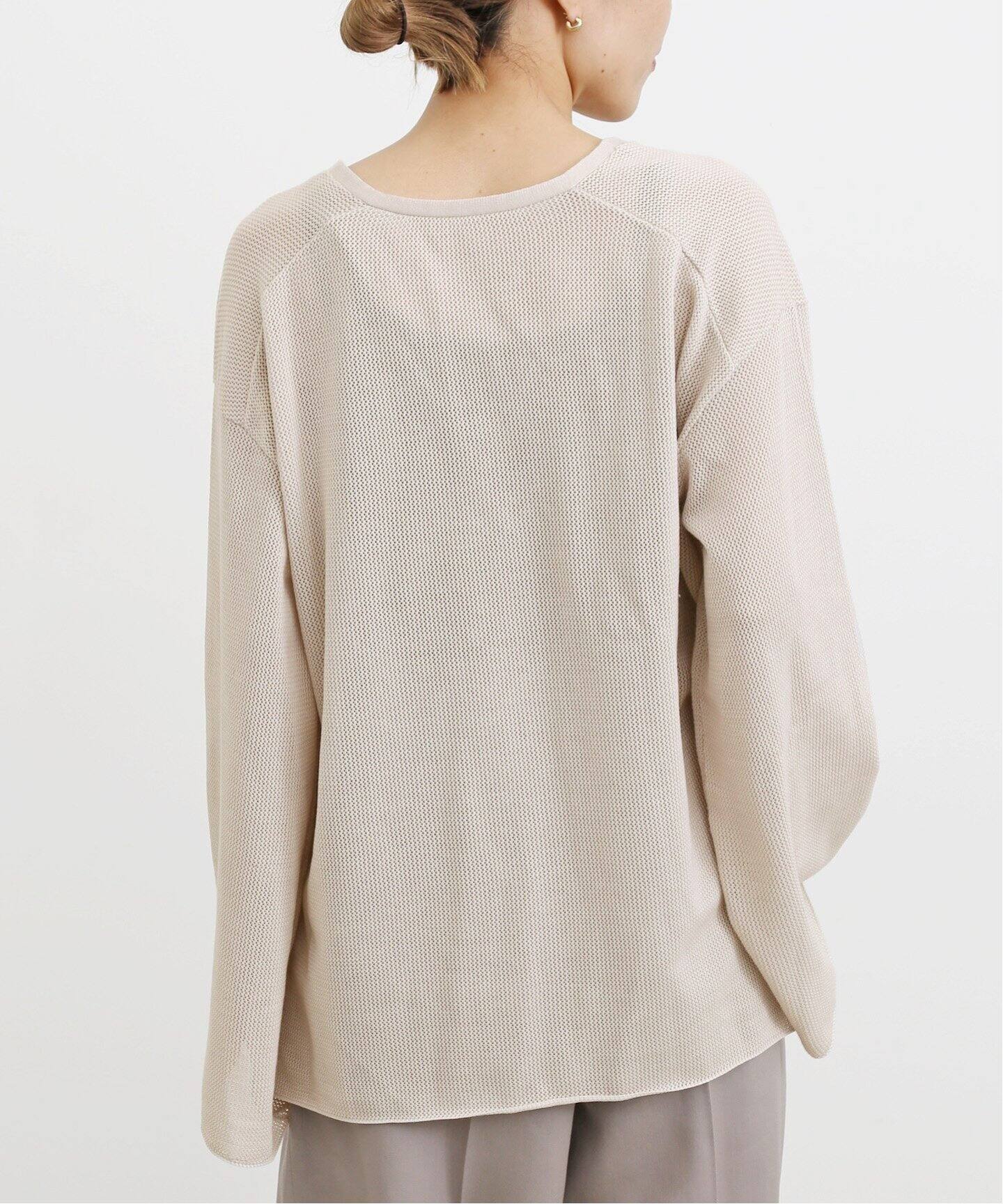 PIMA COTTON SILK VNECK KNIT（ニット／セーター）｜L