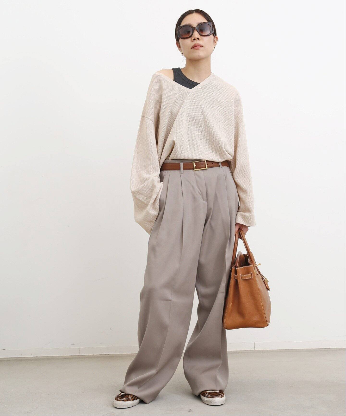 PIMA COTTON SILK VNECK KNIT（ニット／セーター）｜L