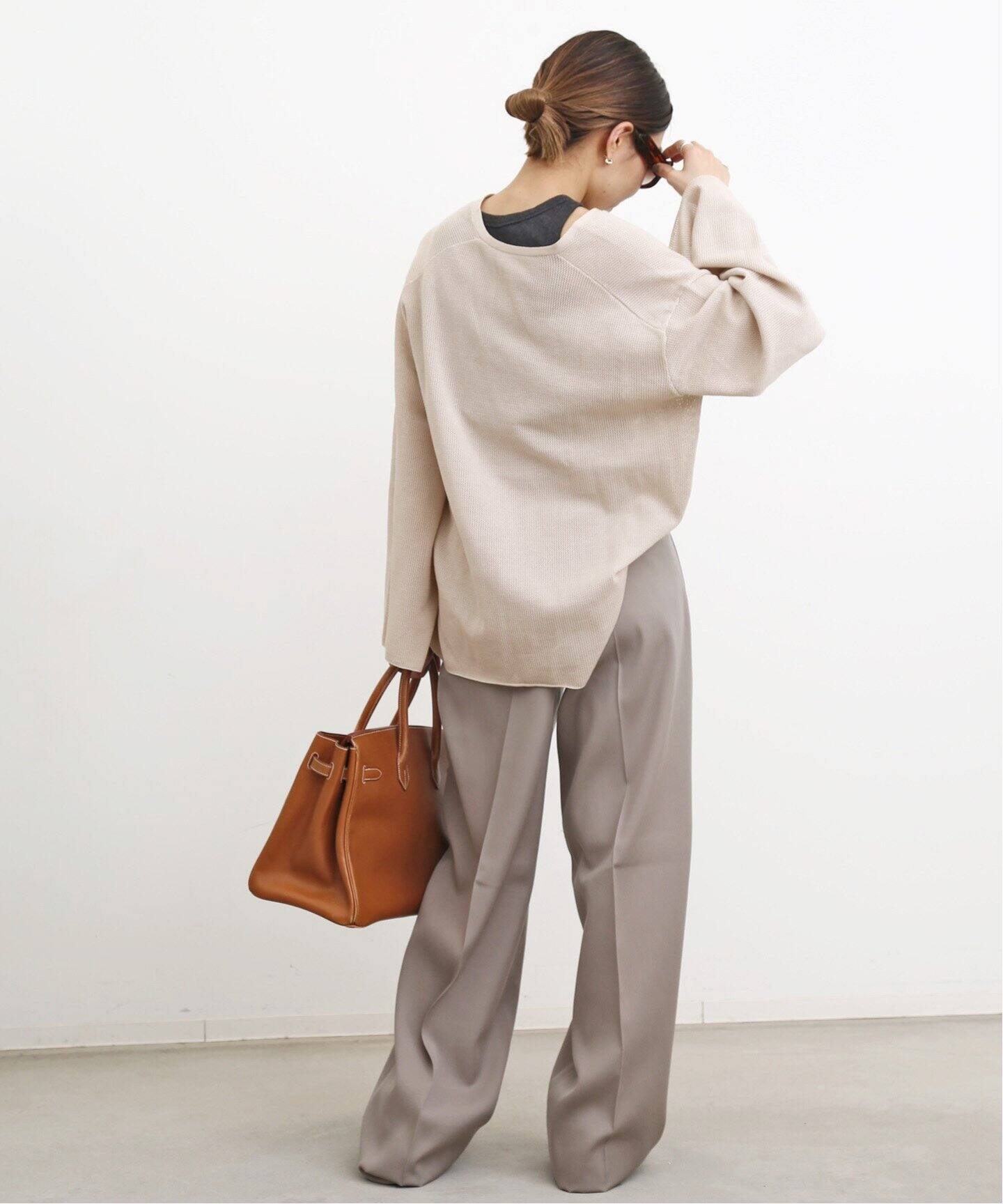 PIMA COTTON SILK VNECK KNIT（ニット／セーター）｜L