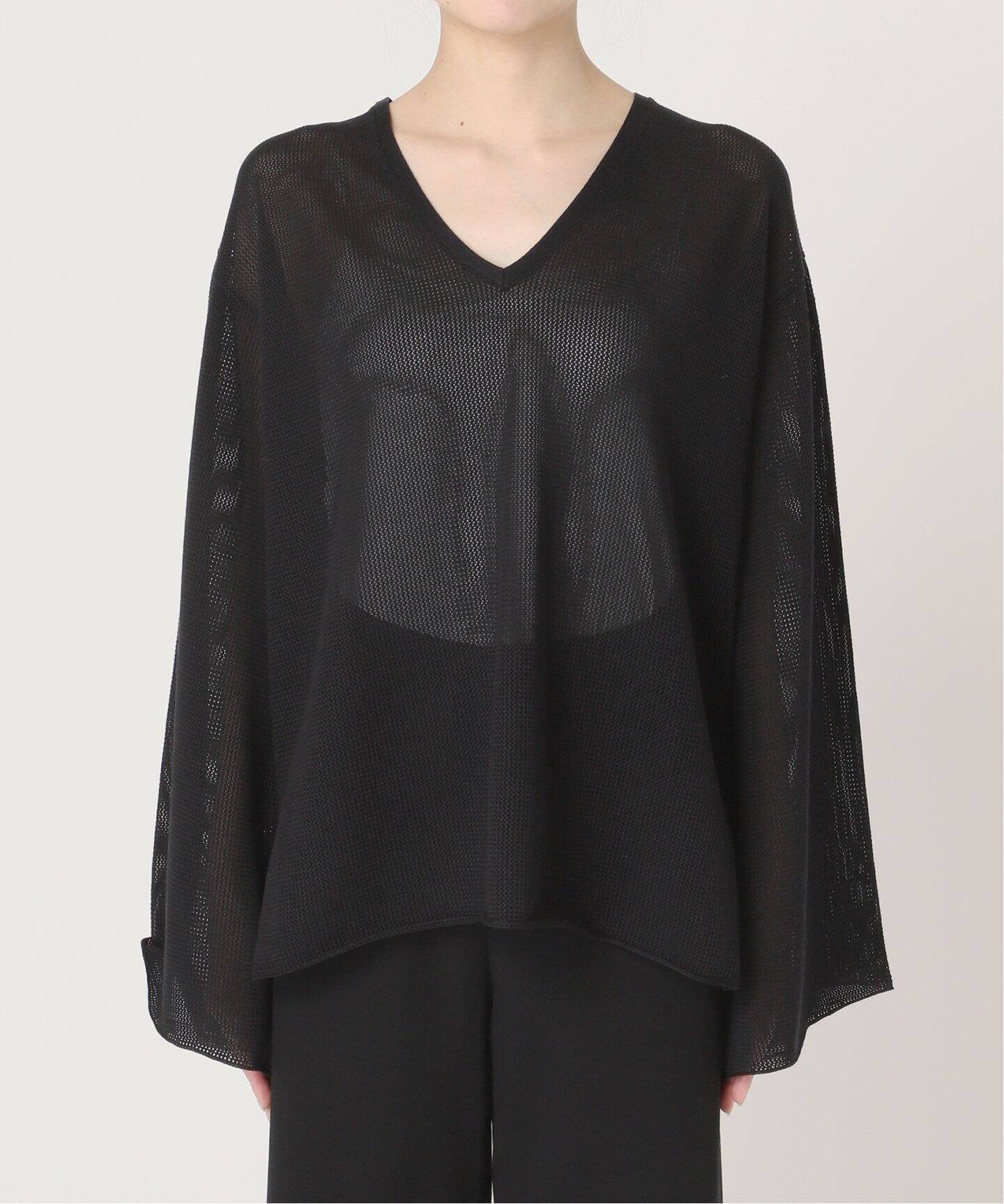 PIMA COTTON SILK VNECK KNIT（ニット／セーター）｜L 