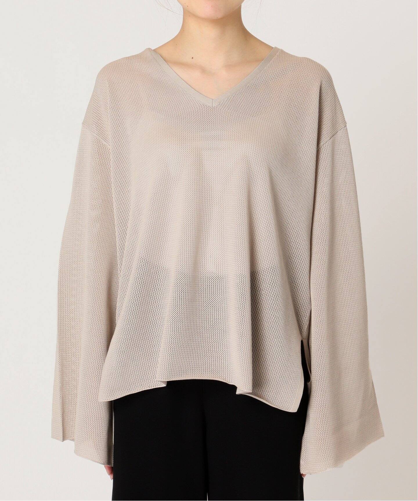 PIMA COTTON SILK VNECK KNIT（ニット／セーター）｜L
