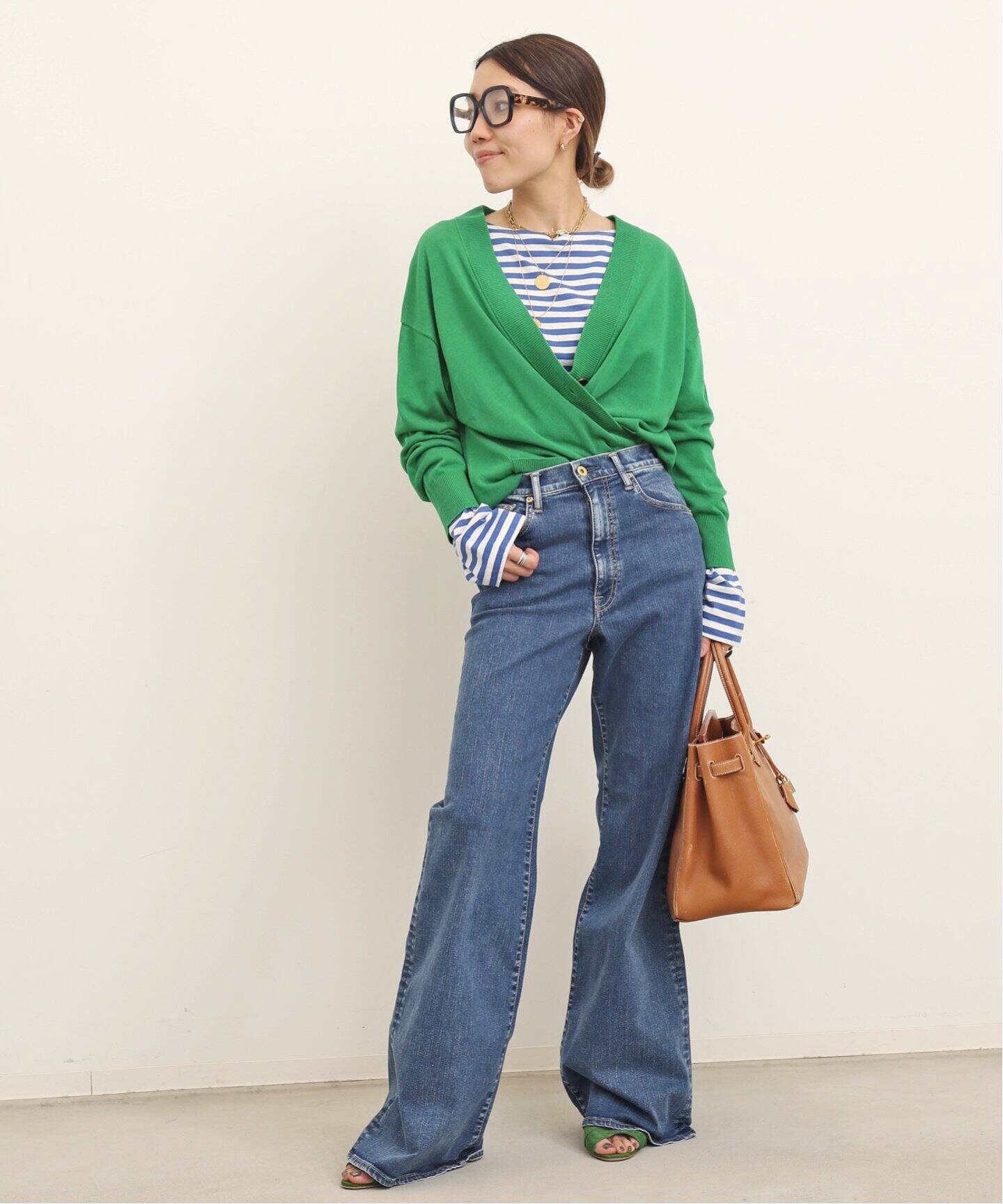 Oversize Linen Cardigan（カーディガン）｜L