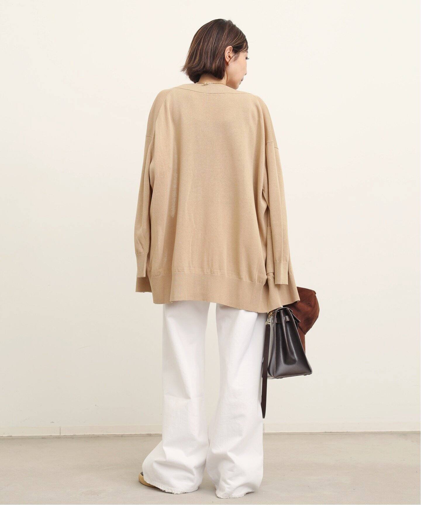 Oversize Linen Cardigan（カーディガン）｜L 