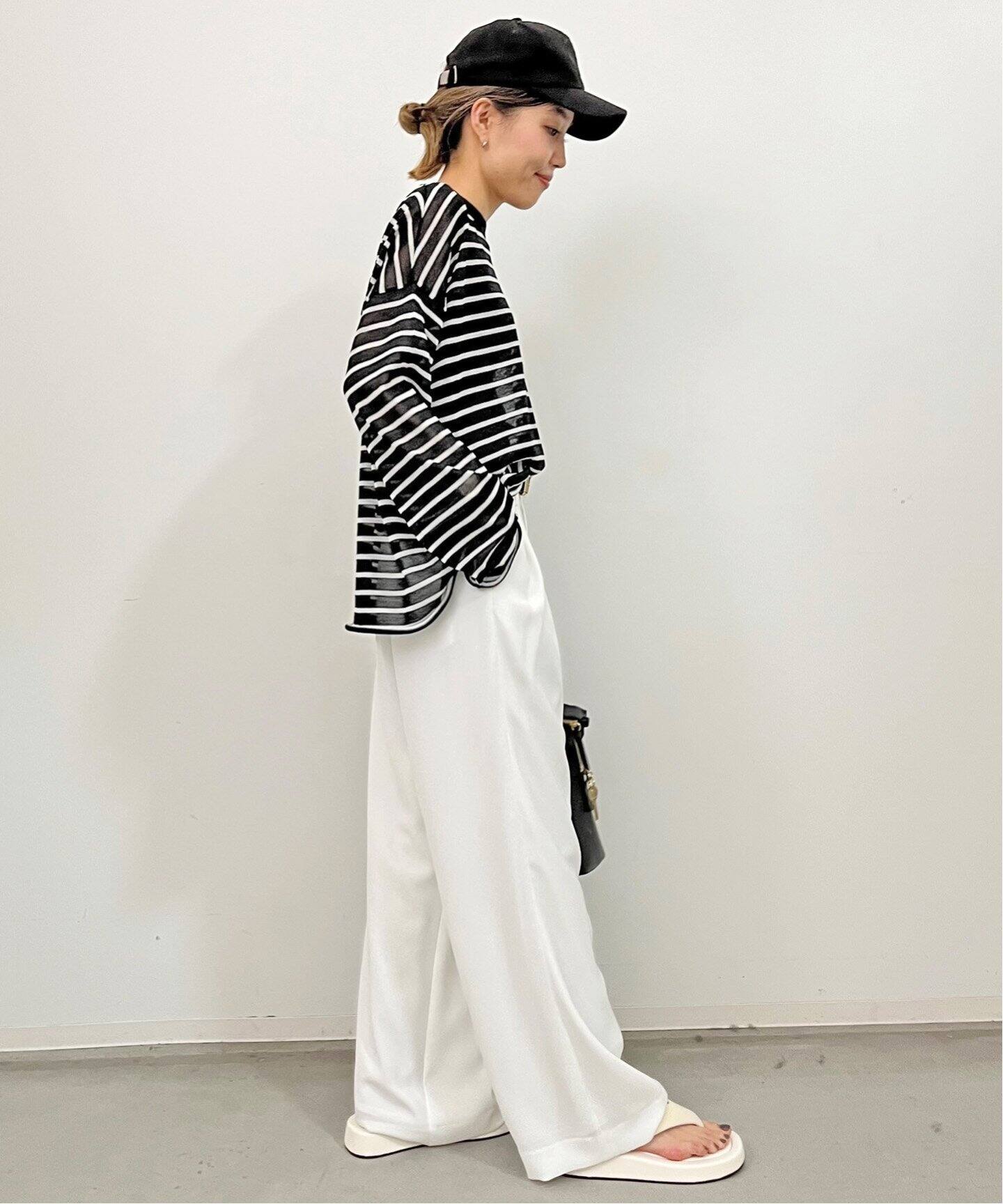 Border Sheer Knit（ニット／セーター）｜L 