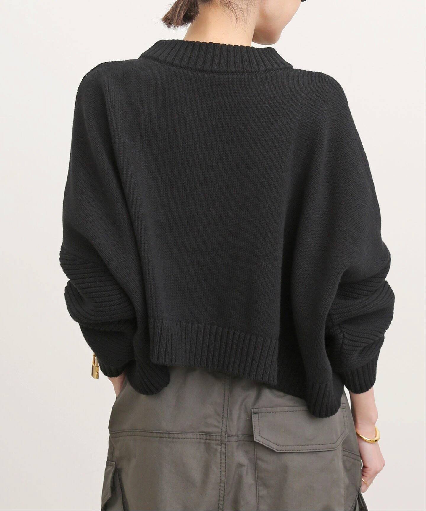 Cable Short Knit Pullover（ニット／セーター）｜L