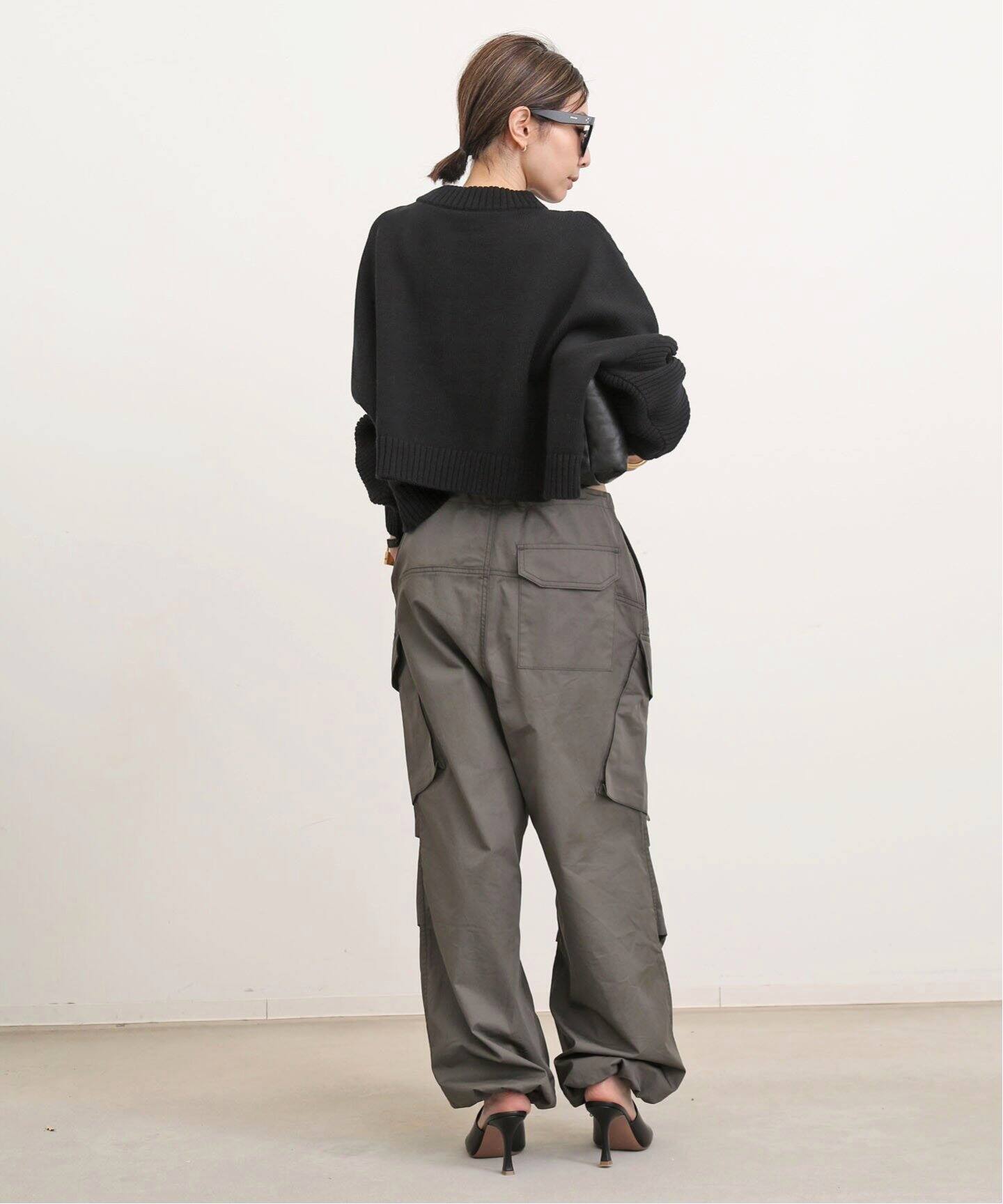 Cable Short Knit Pullover（ニット／セーター）｜L 