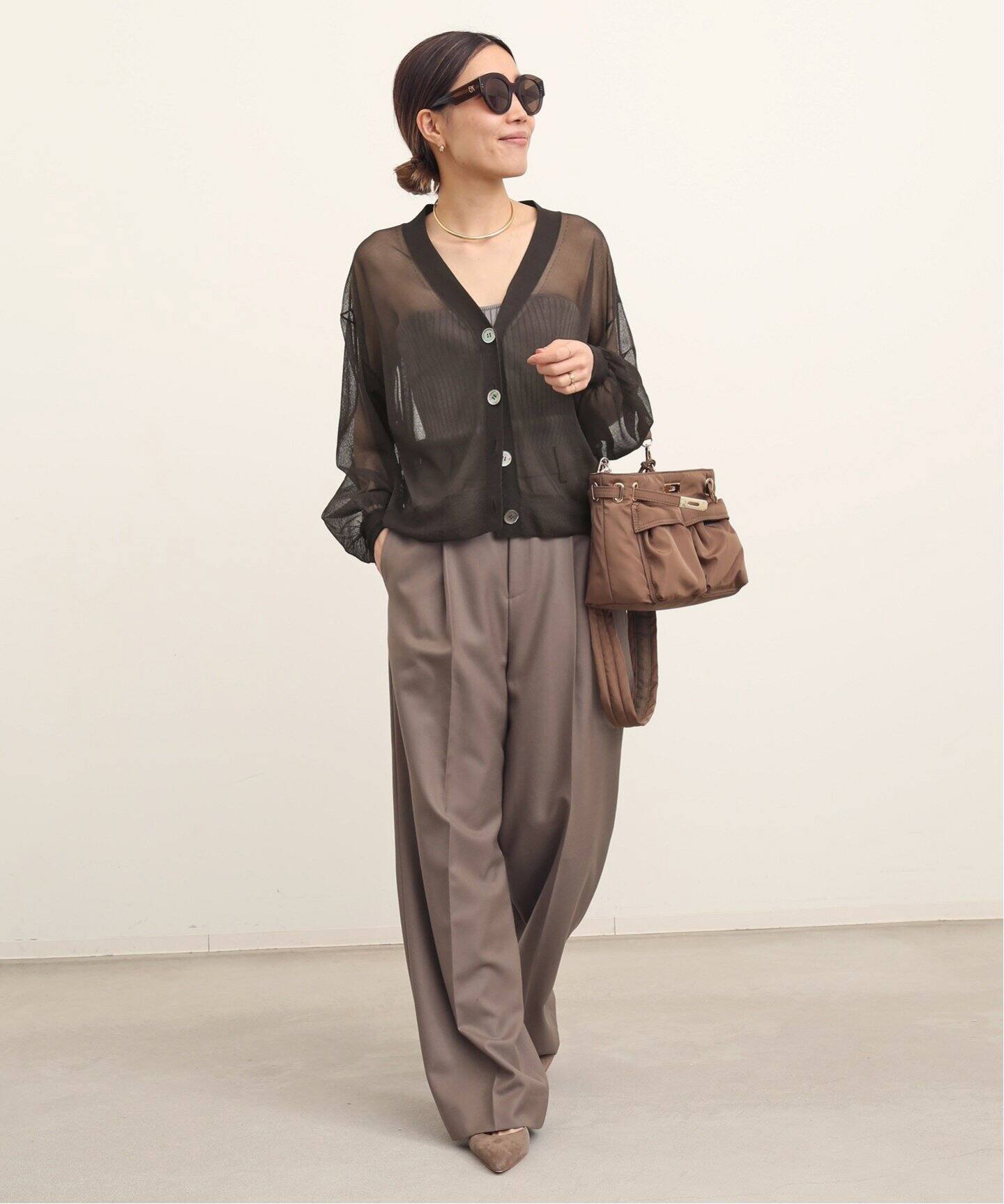 Sheer Cardigan（カーディガン）｜L 