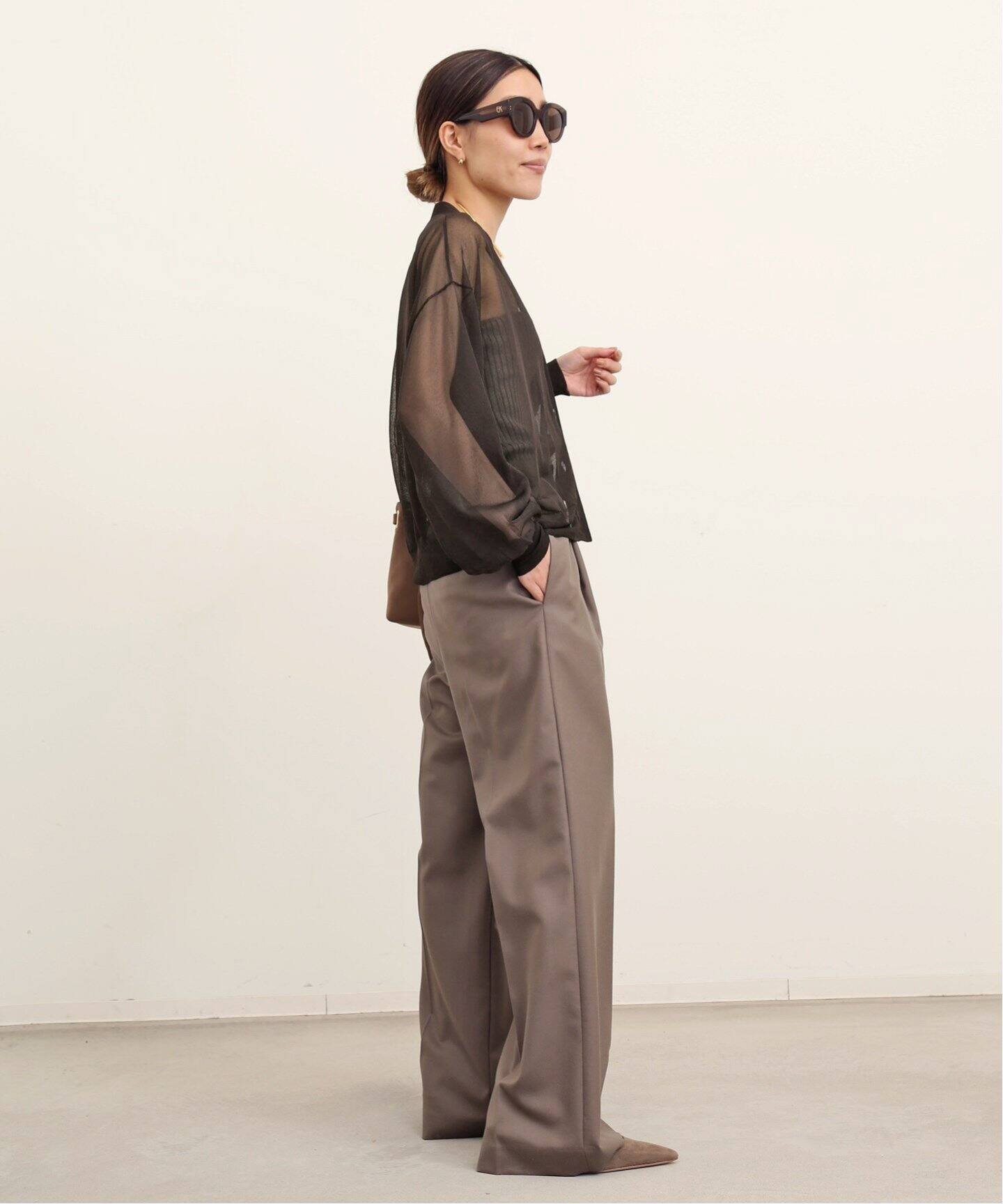 Sheer Cardigan（カーディガン）｜L 