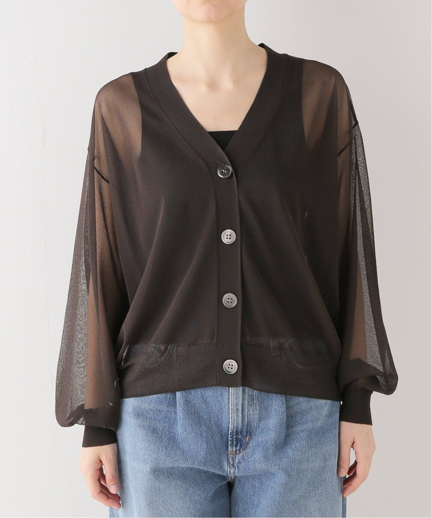 Sheer Cardigan（カーディガン）｜L 