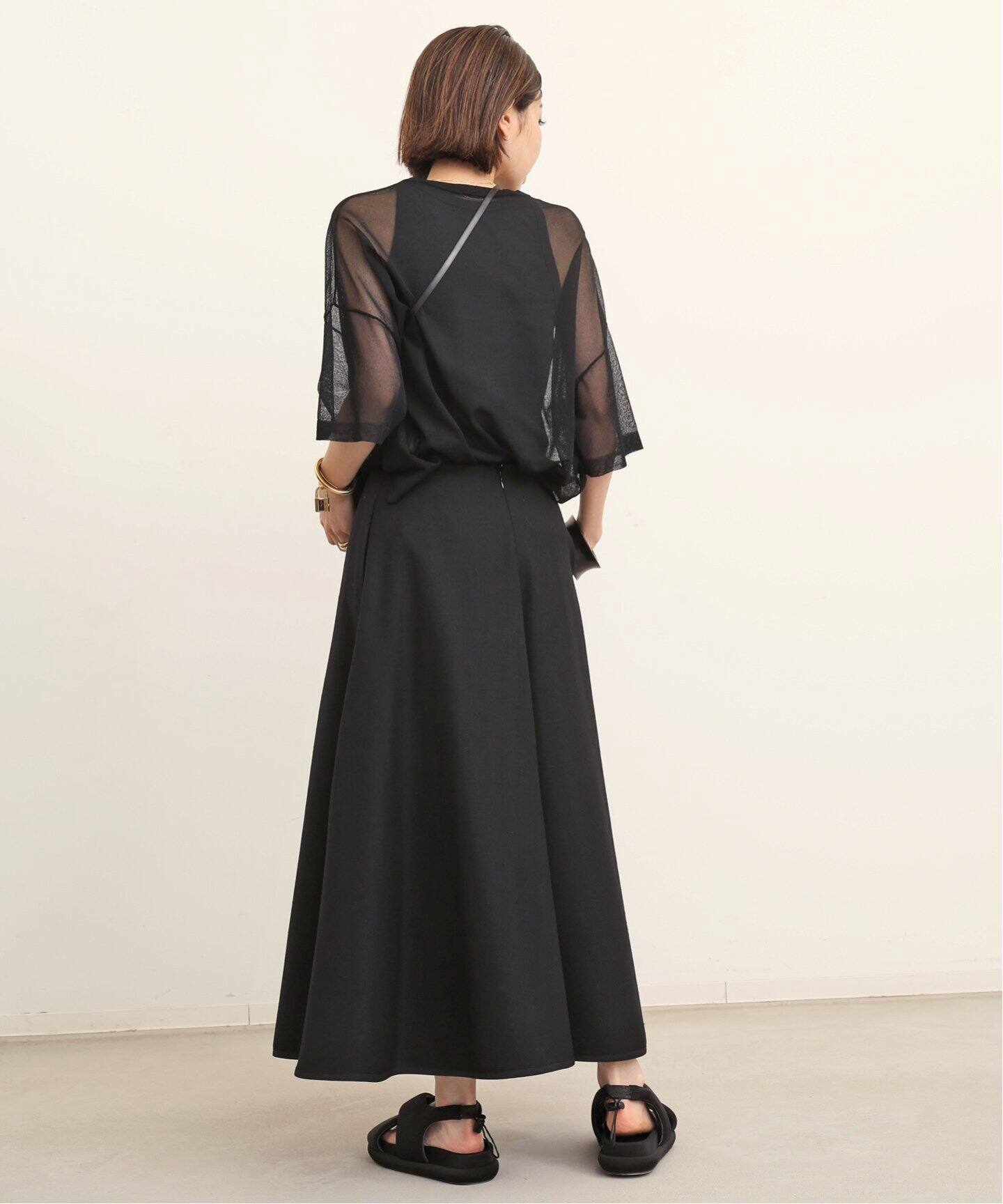 Sheer T-shirt（ニット／セーター）｜L 