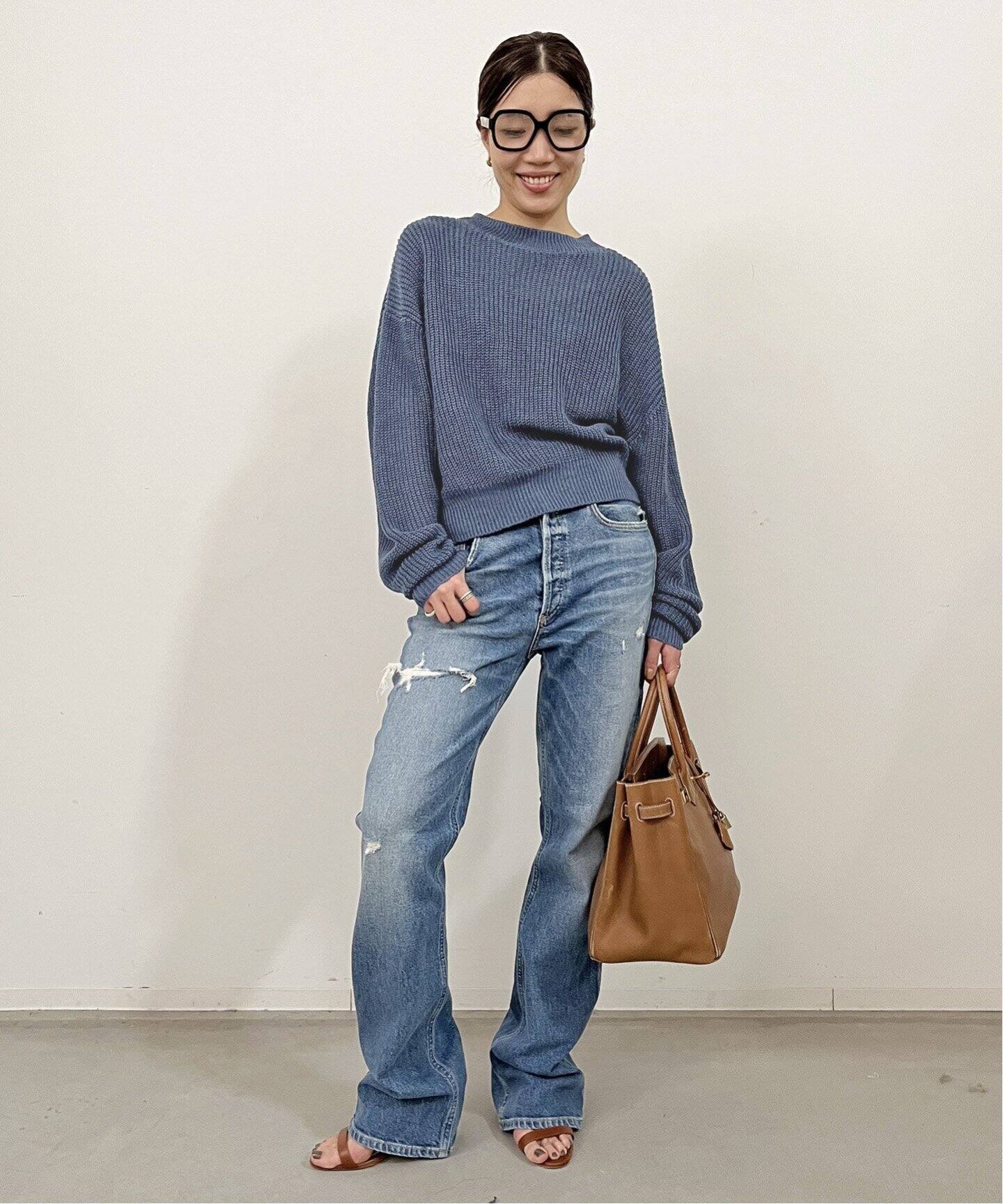 LINEN BOYS KNIT（ニット／セーター）｜L 