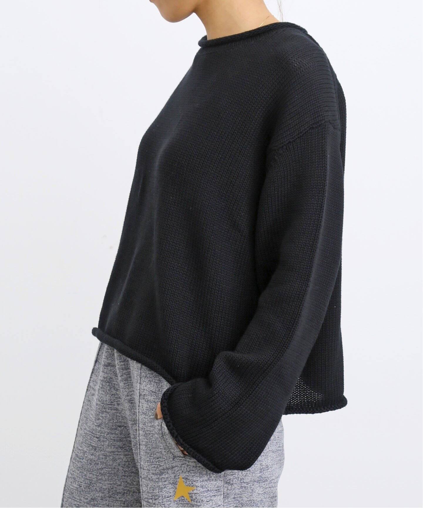 Rollup Knit Pullover（ニット／セーター）｜L