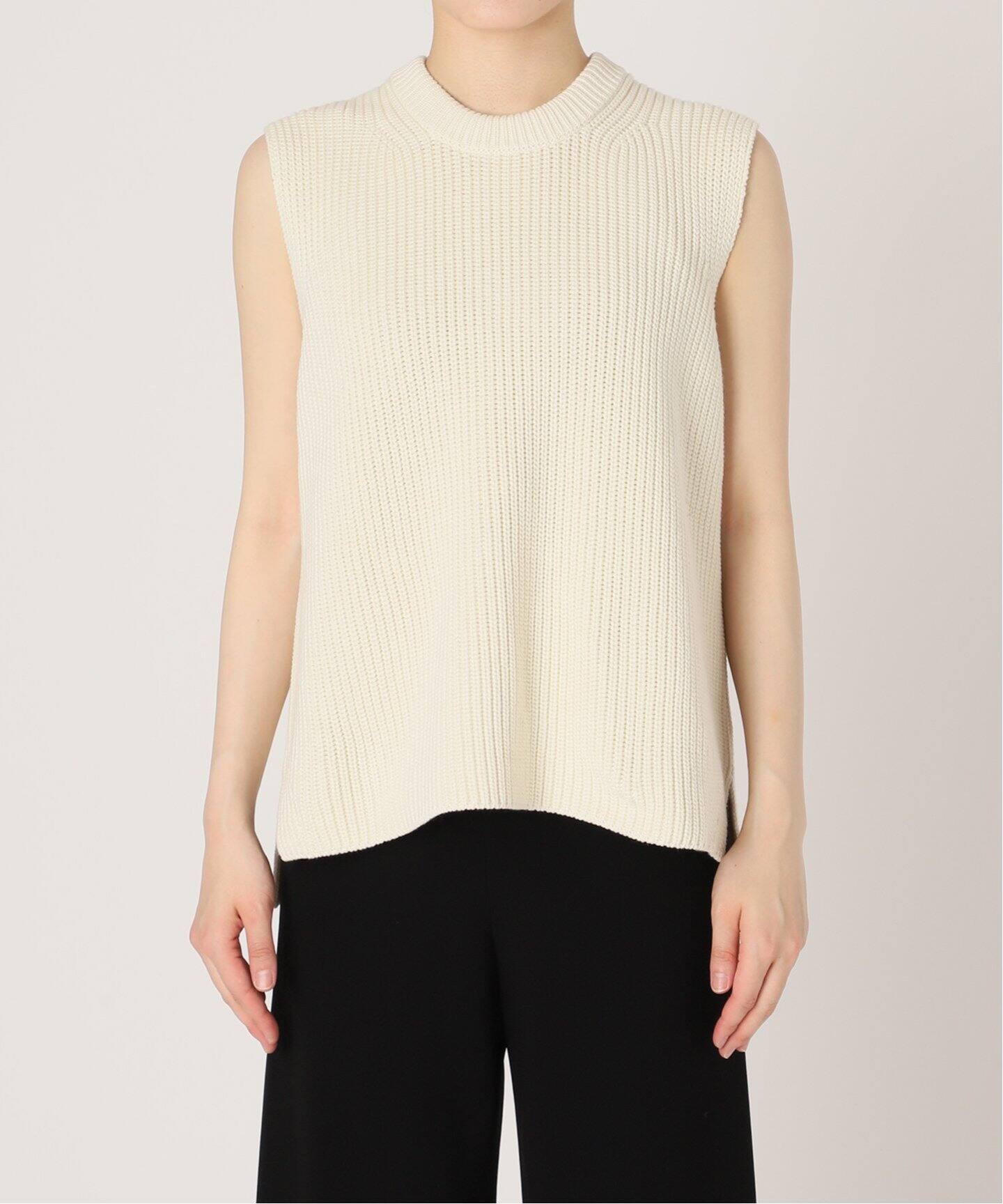 Cotton Knit Vest（ニット／セーター）｜L