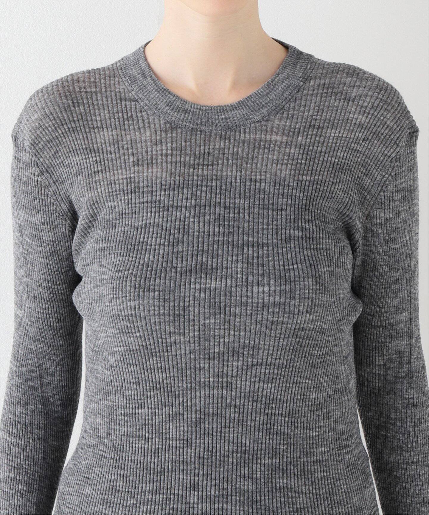 Sheer Crewneck Knit（ニット／セーター）｜L 