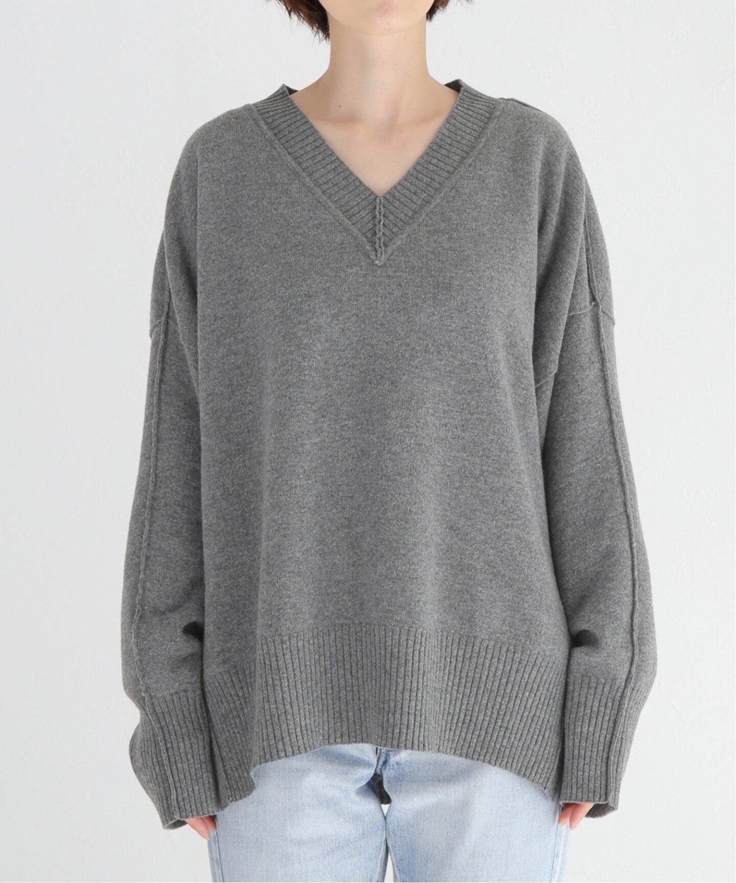 ELE STOLYOF/エレ ストリオフ】Wool pile Reversible Knit Pullover 