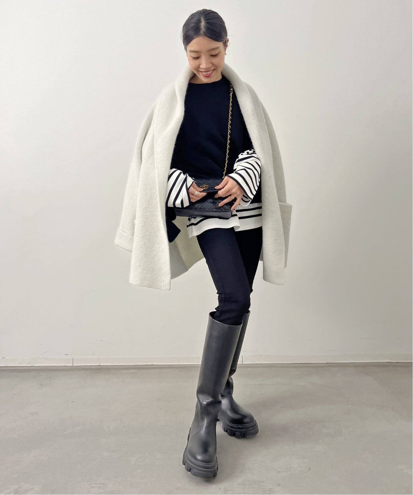 LAUREN MANOOGIAN/ローレン マヌージアン】DOUBLE FACE COAT（ニット 