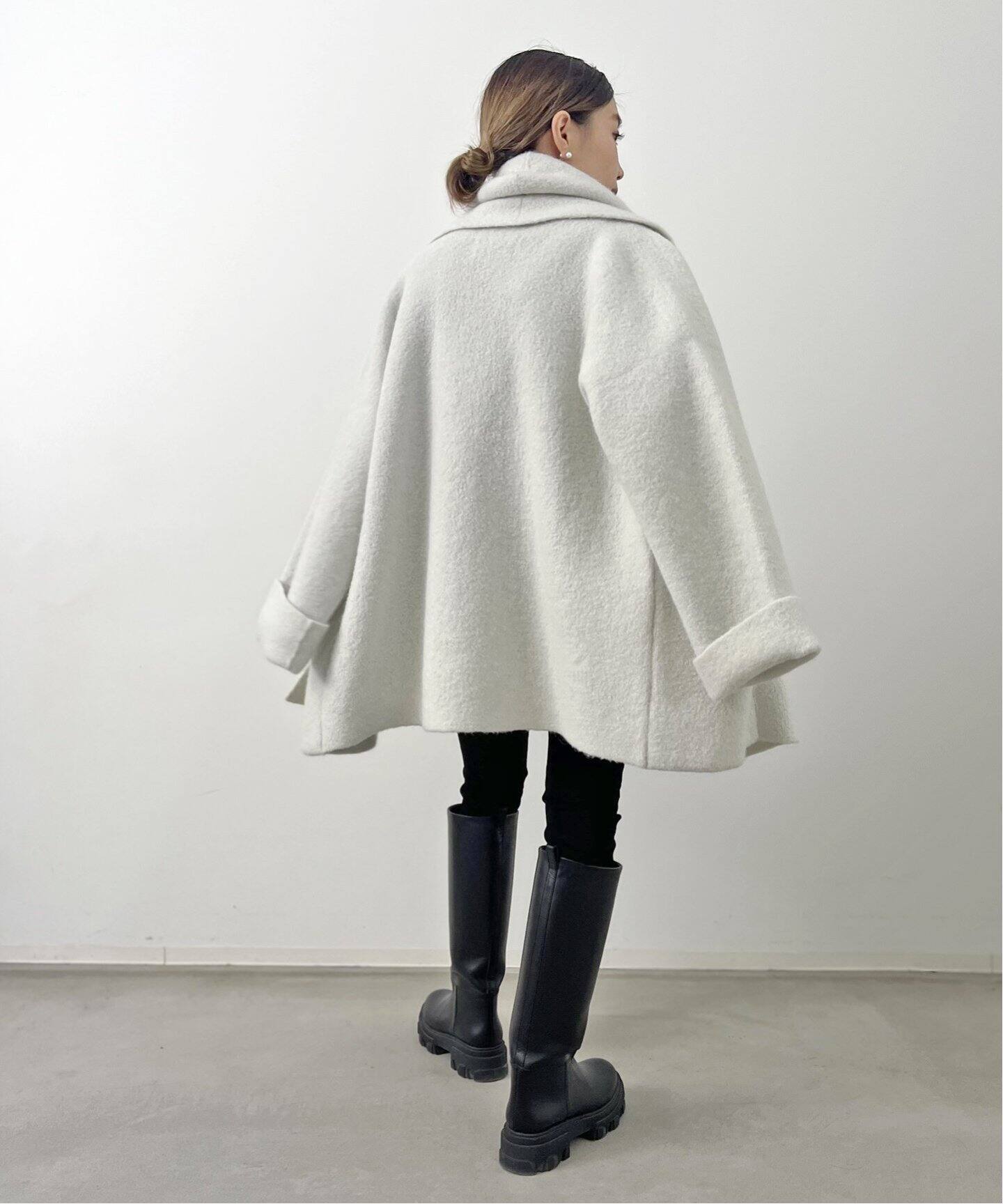 LAUREN MANOOGIAN/ローレン マヌージアン】DOUBLE FACE COAT（ニット  