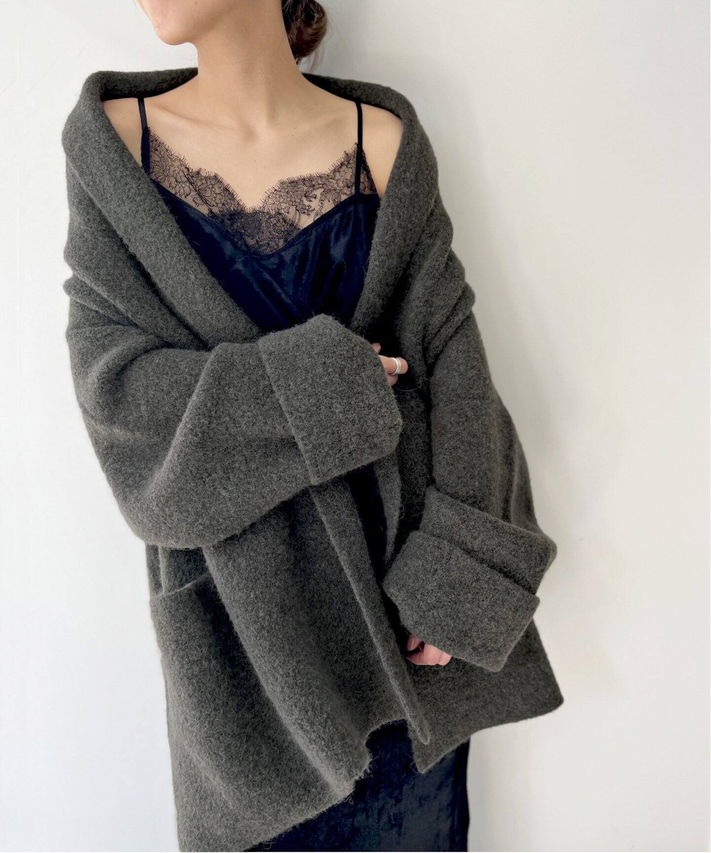 LAUREN MANOOGIAN/ローレン マヌージアン】DOUBLE FACE COAT（ニット  