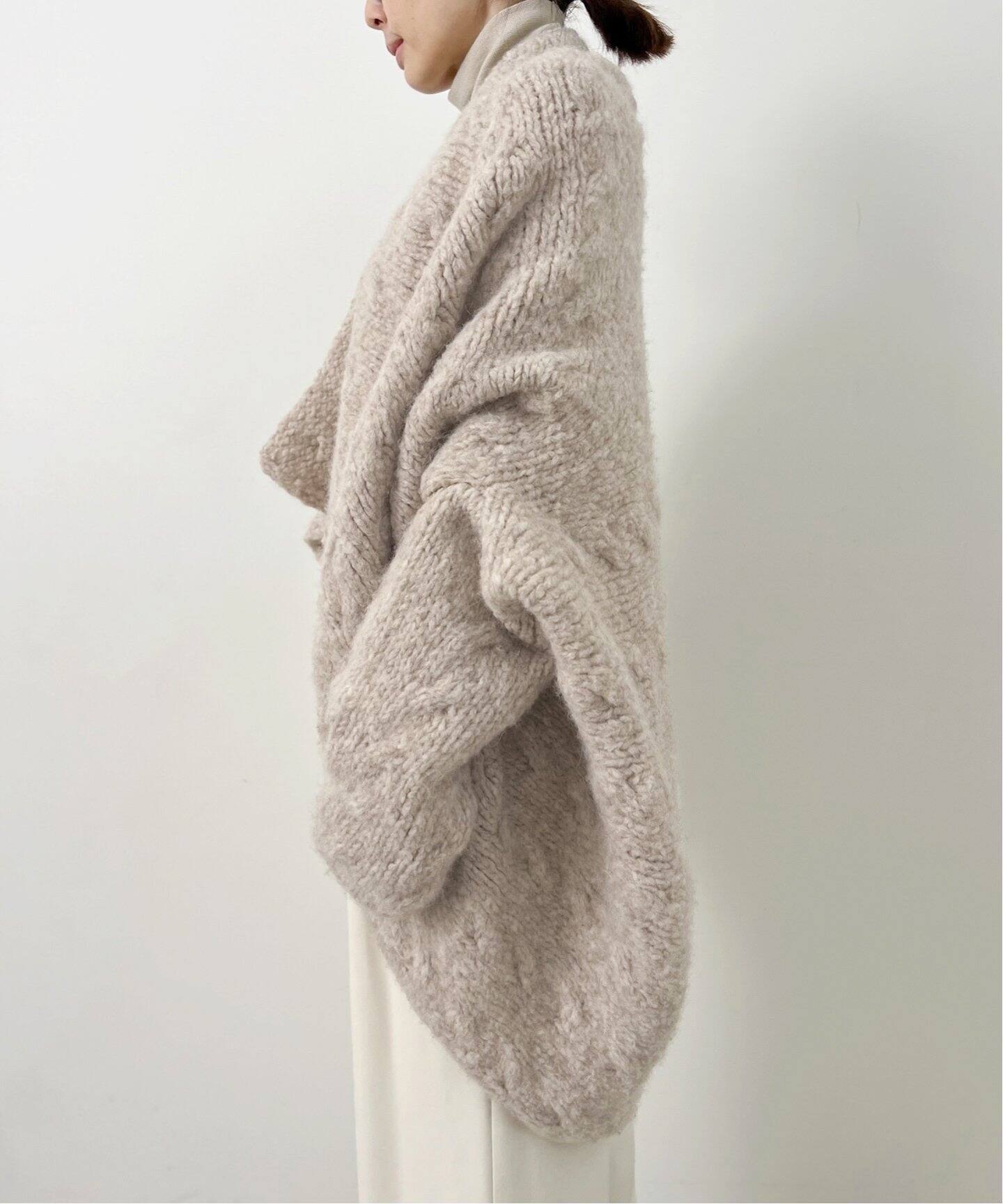 LAUREN MANOOGIAN/ローレン マヌージアン】Hand Knit CABLE CARDIGAN 
