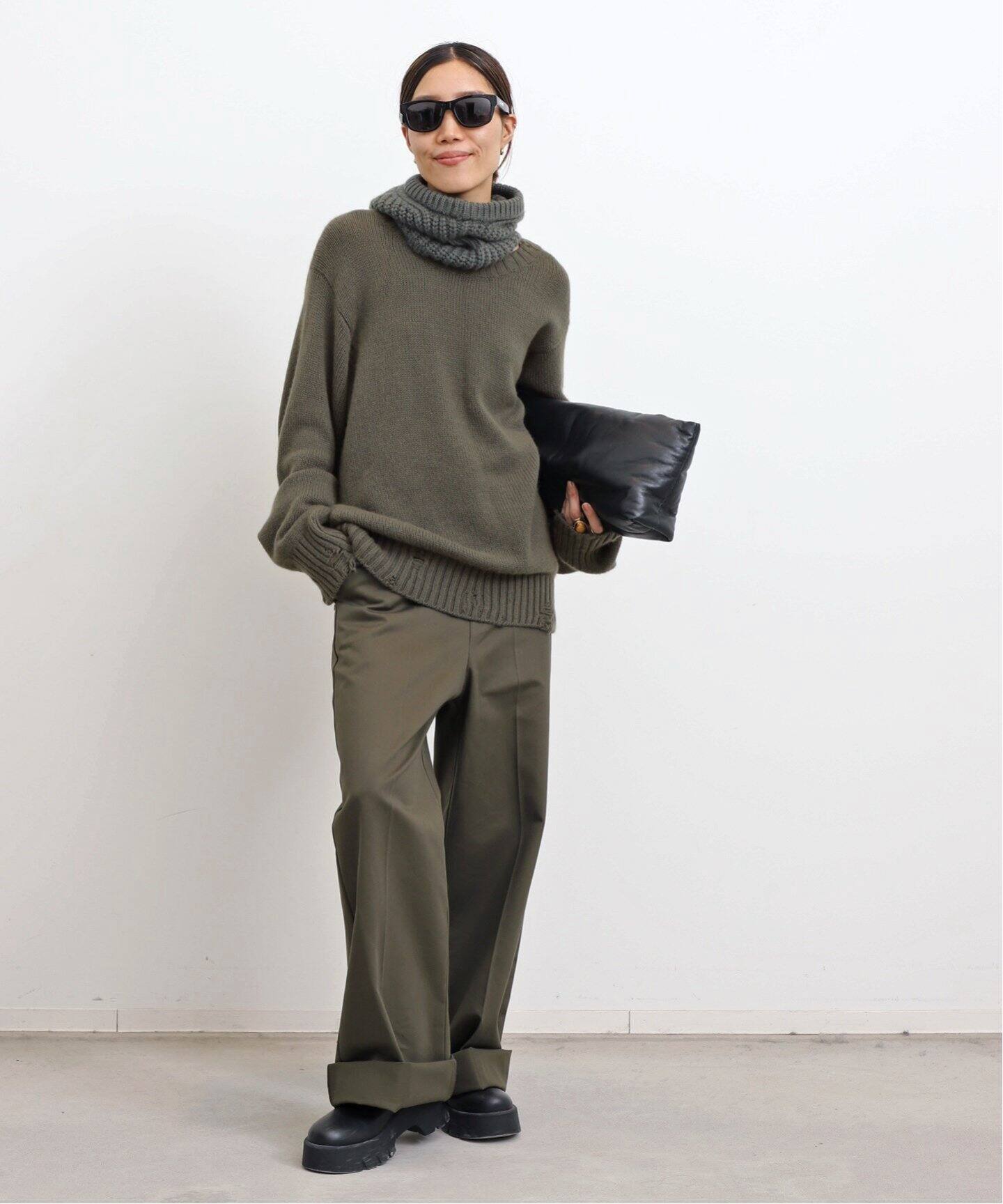 CANESSA/カネッサ】 KARL ROUND NECK KNIT（ニット／セーター）｜L 