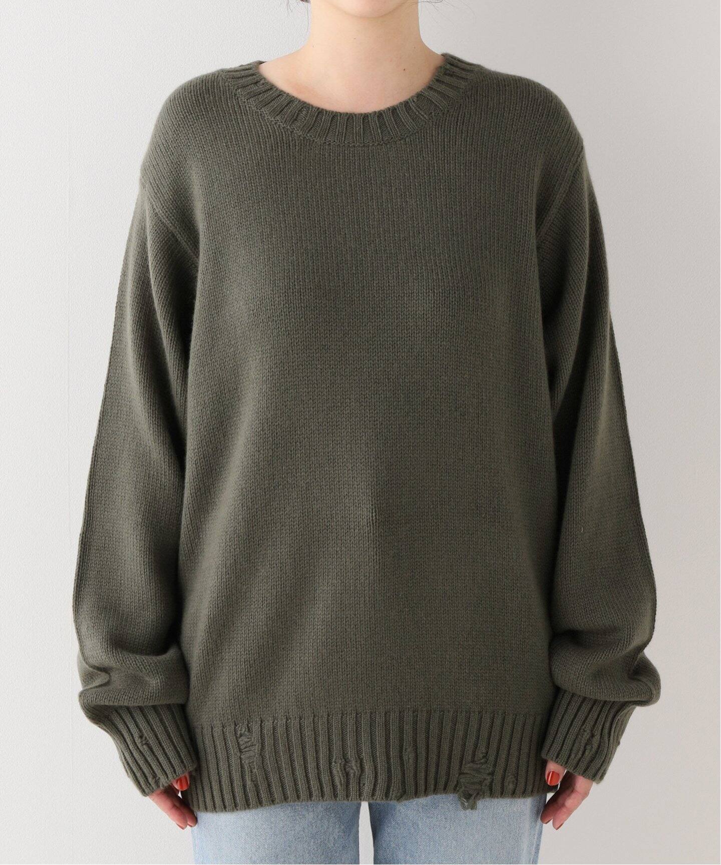 CANESSA/カネッサ】 KARL ROUND NECK KNIT（ニット／セーター）｜L 