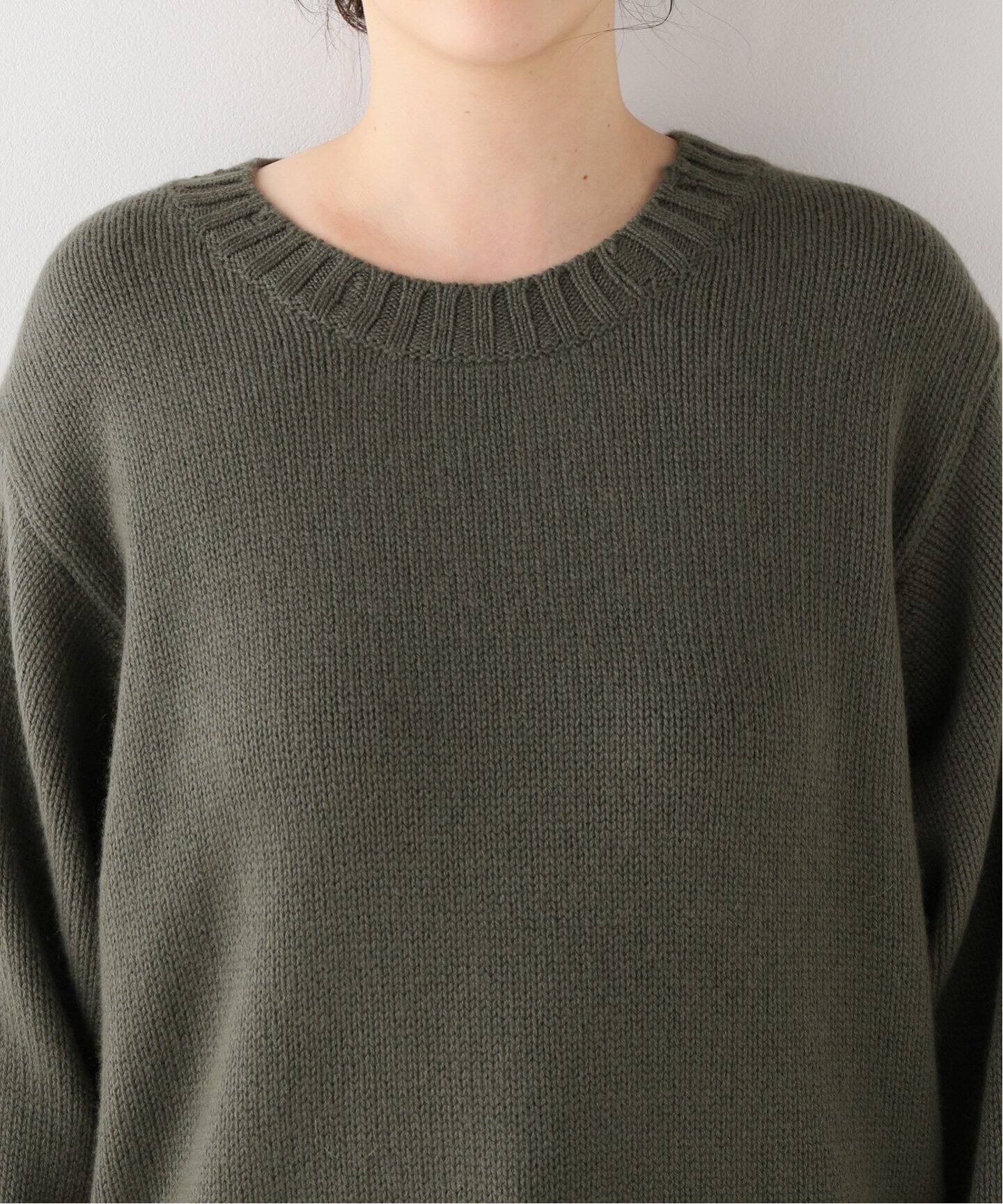 CANESSA/カネッサ】 KARL ROUND NECK KNIT（ニット／セーター）｜L 