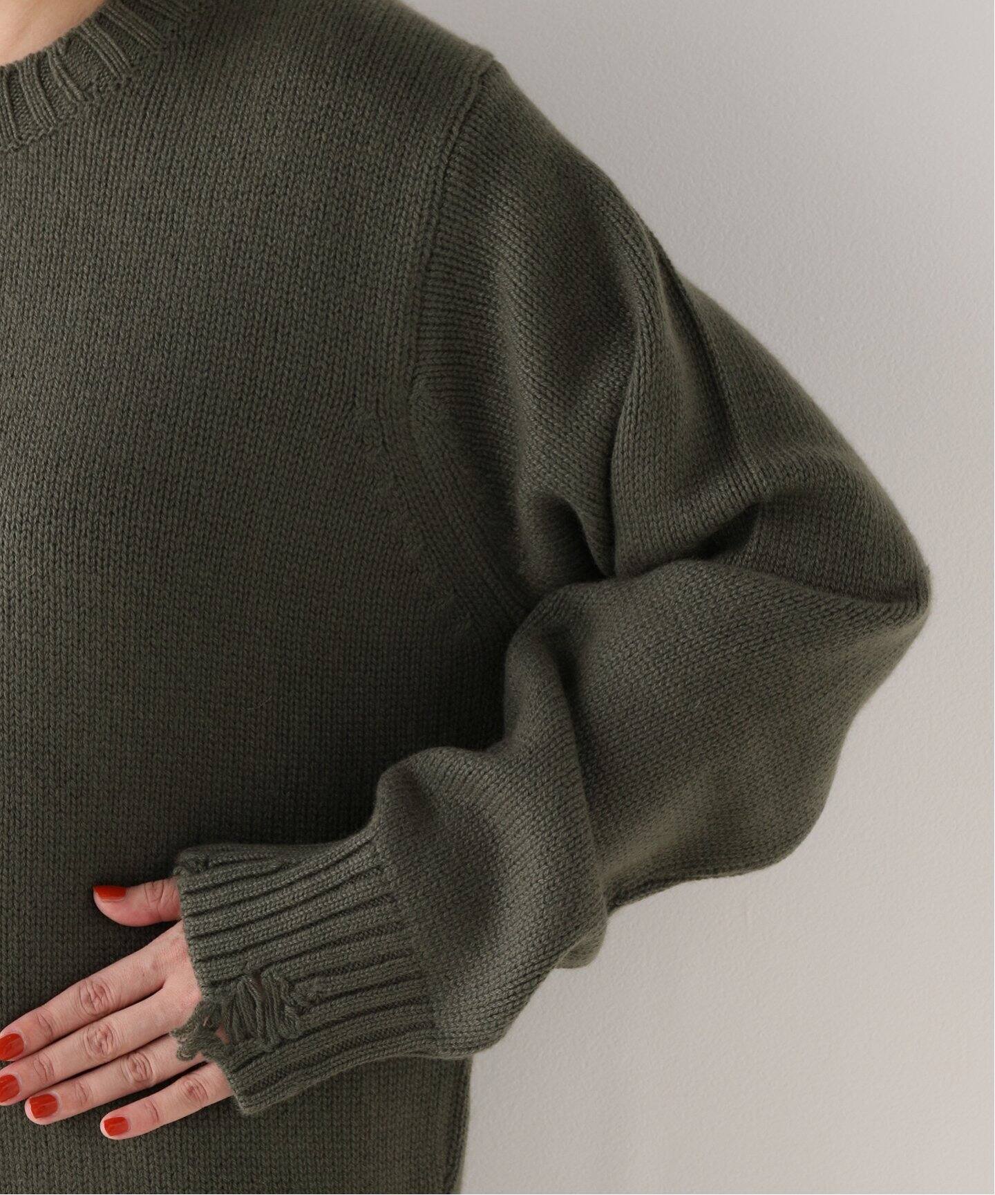CANESSA/カネッサ】 KARL ROUND NECK KNIT（ニット／セーター）｜L 