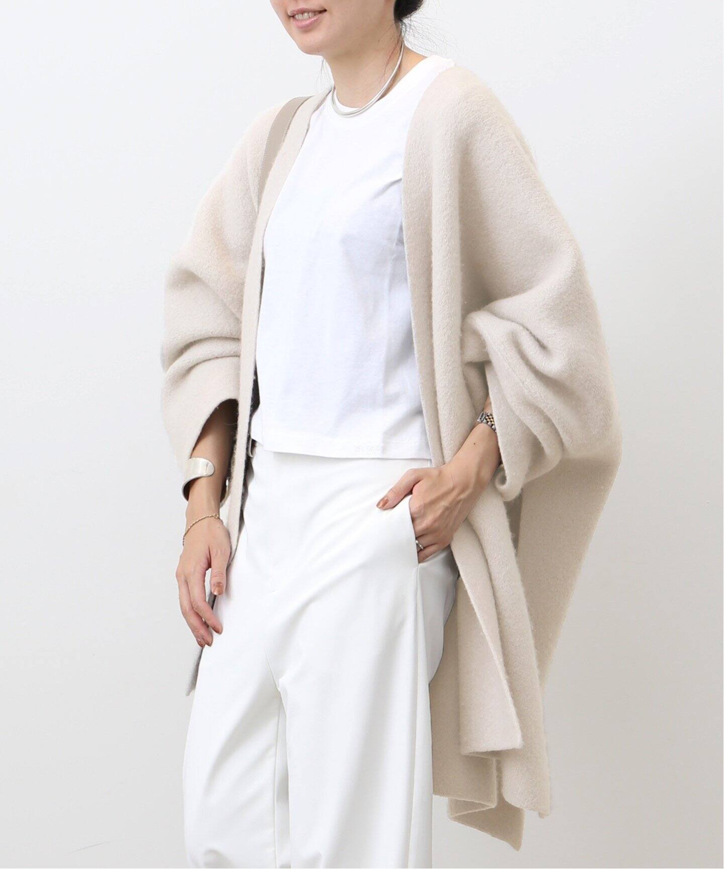 LAUREN MANOOGIAN/ローレン マヌージアン】KNIT MANTE CARDIGAN  