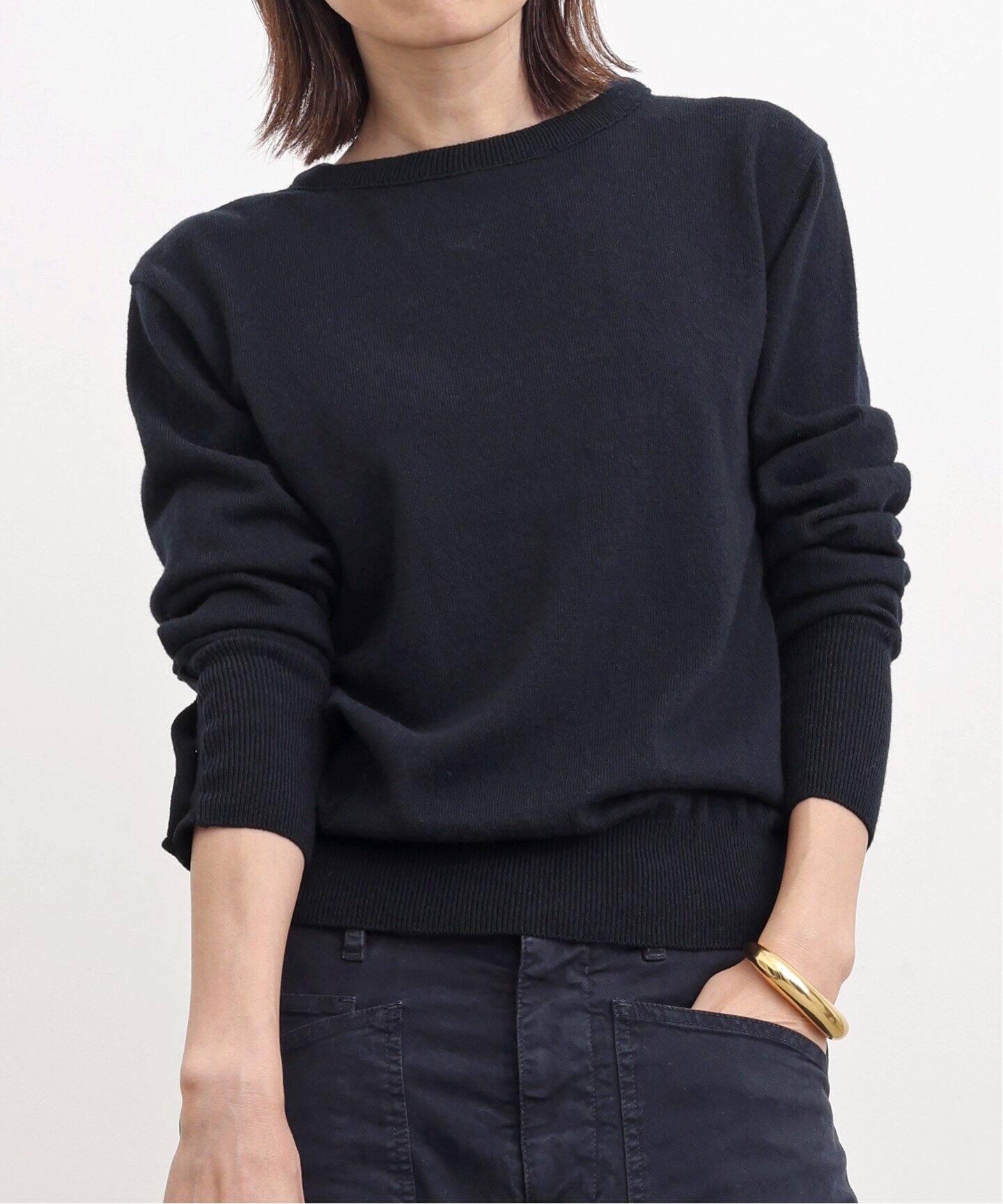 LES PRAIRIES DE PARIS/レプレリード パリ】 CREW NECK KNIT（ニット 