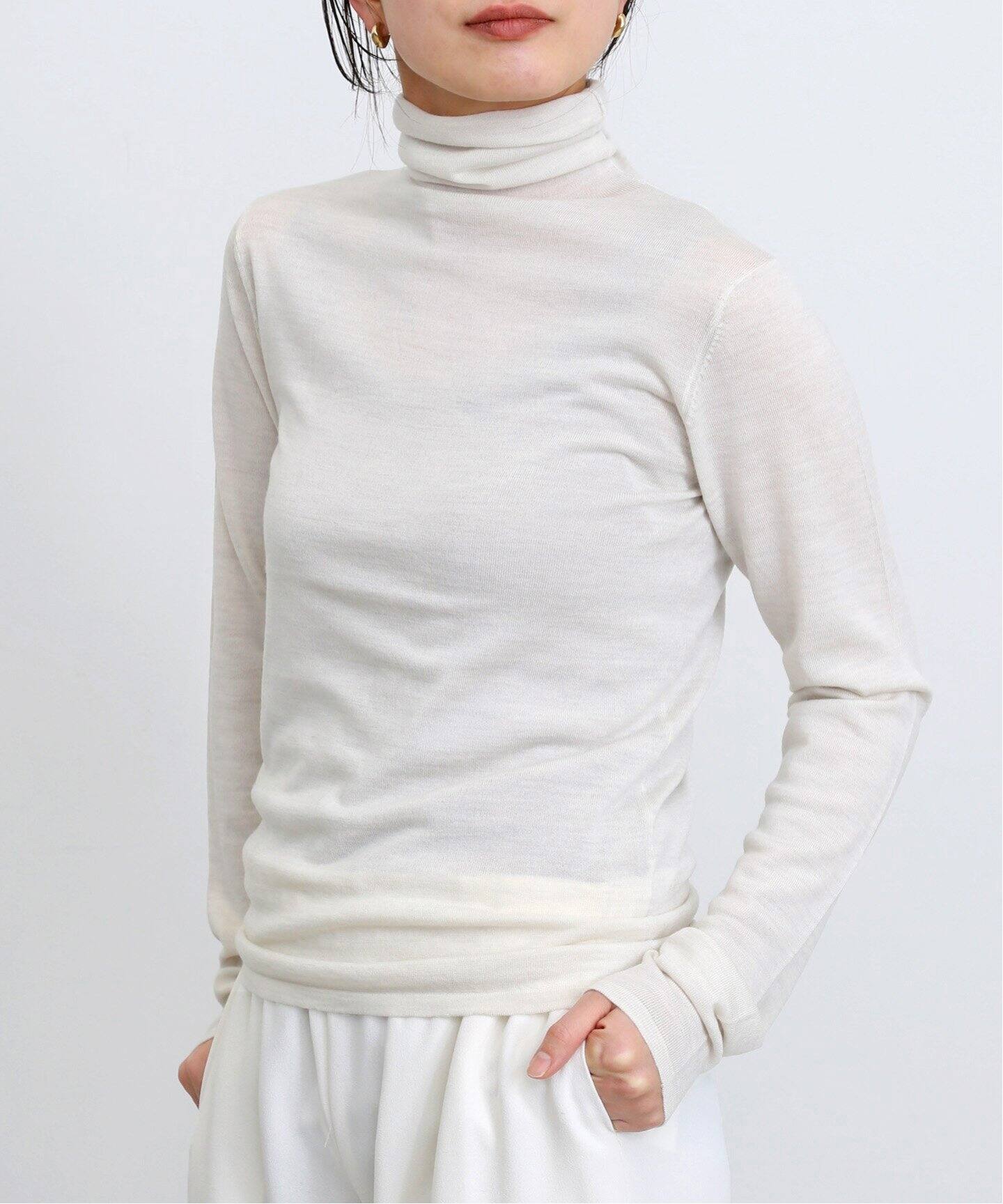 MARK KENLY DOMINO TAN /マークケンリードミノタン】Turtleneck Fitted  