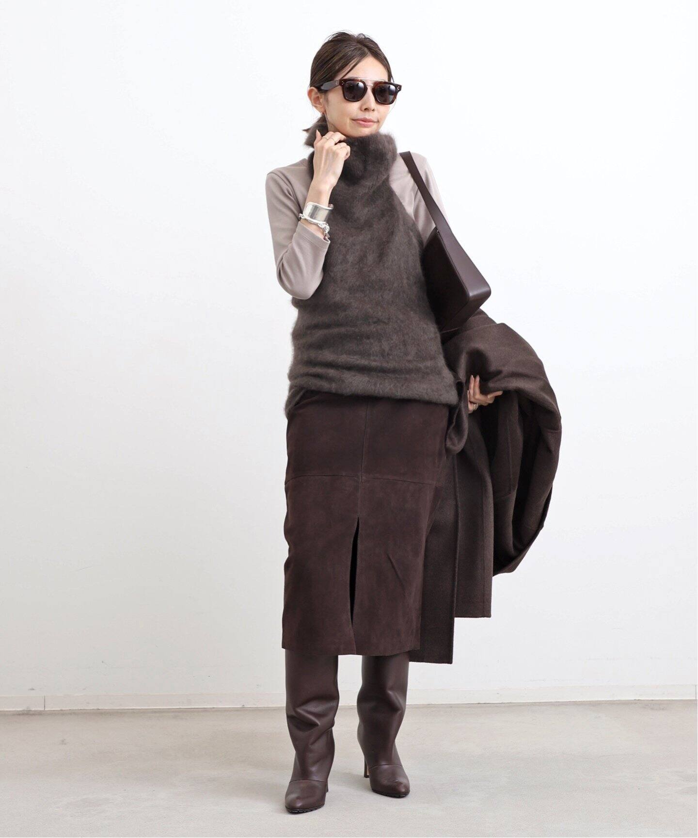 新品・タグ付 LISA YANG タートルカシミアニットブラック Size0