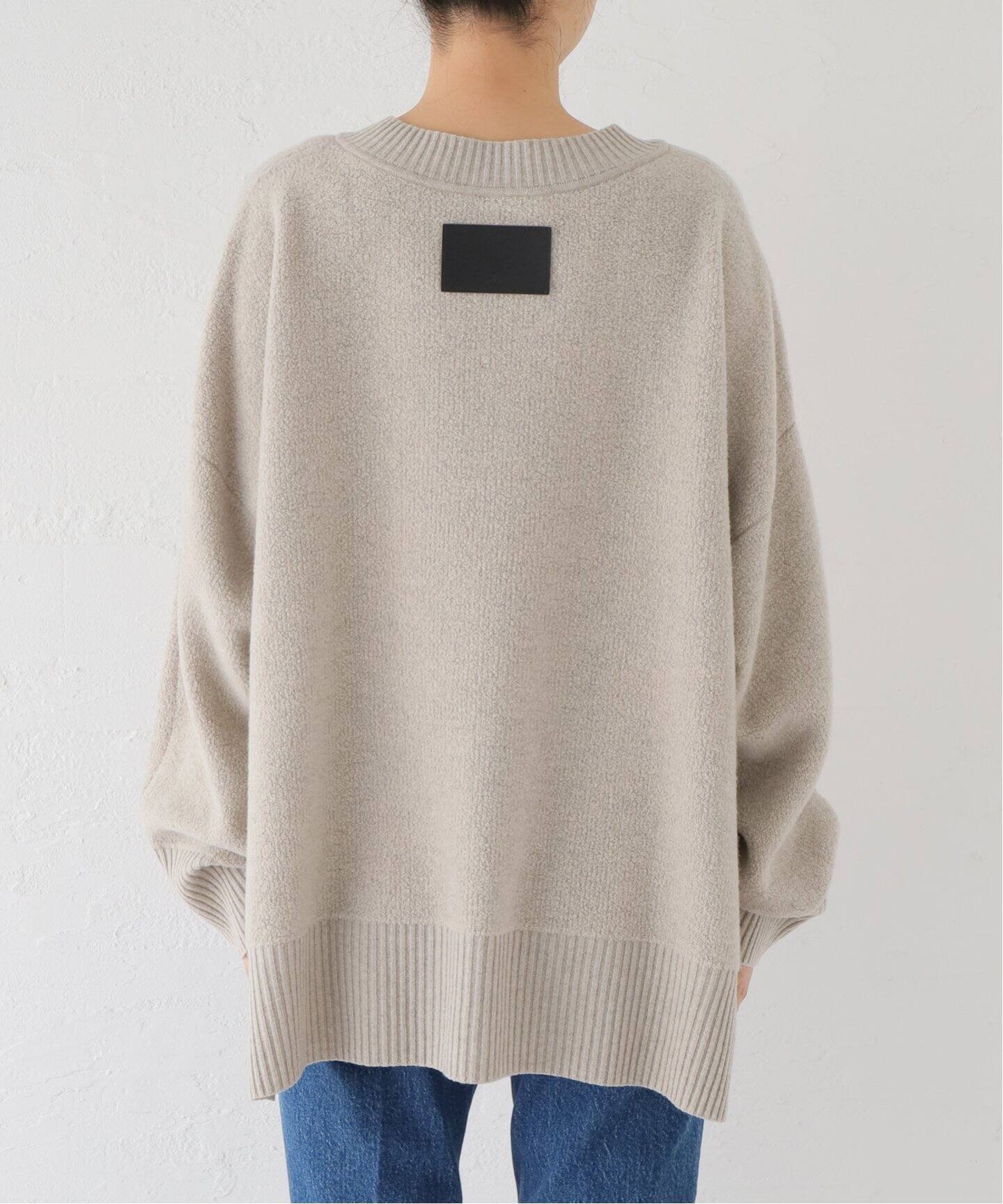 ELE STOLYOF/エレ ストリオフ】Wool pile Reversible Knit Pullover  